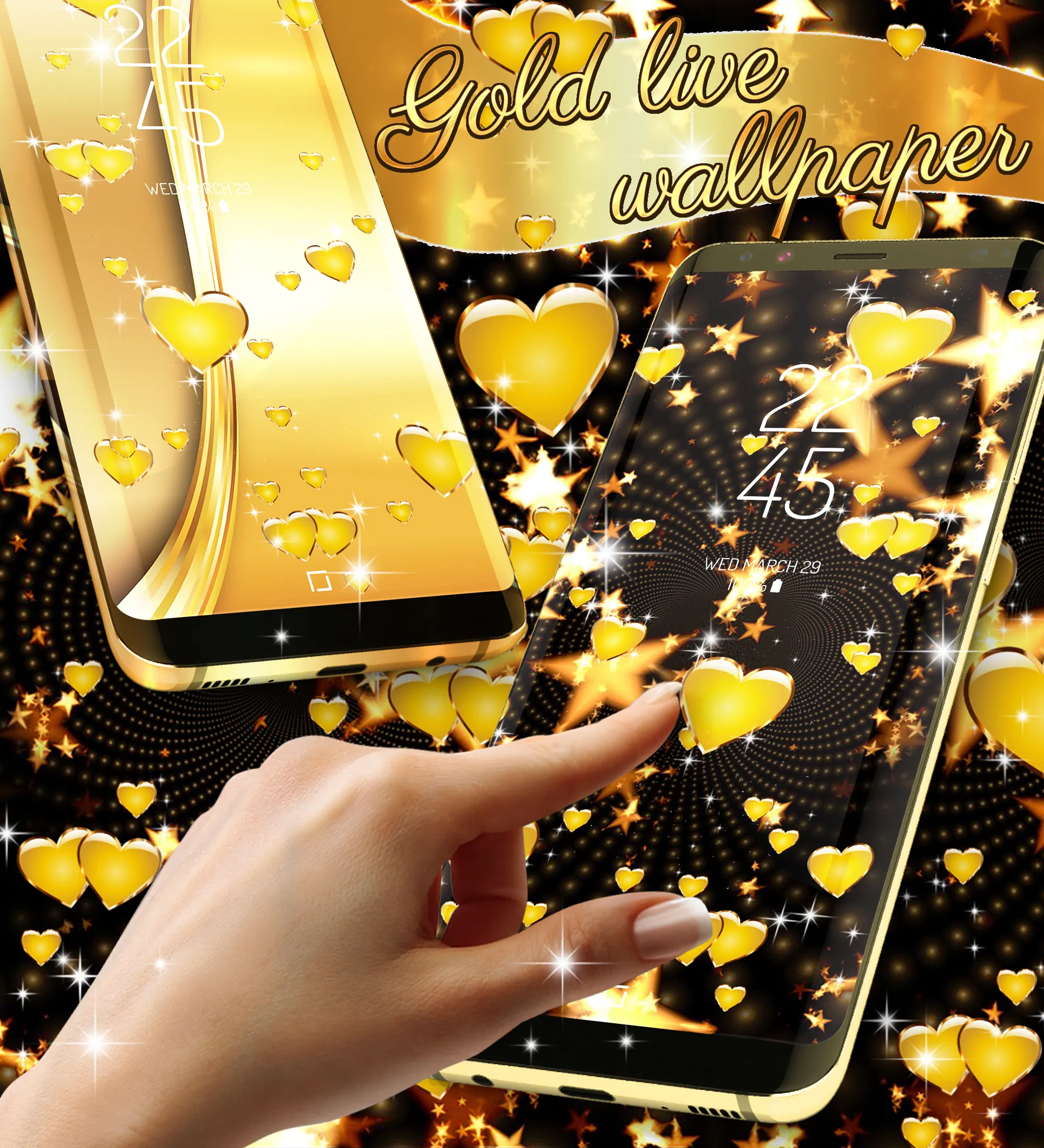 Golden live wallpaper | Indus Appstore | Screenshot