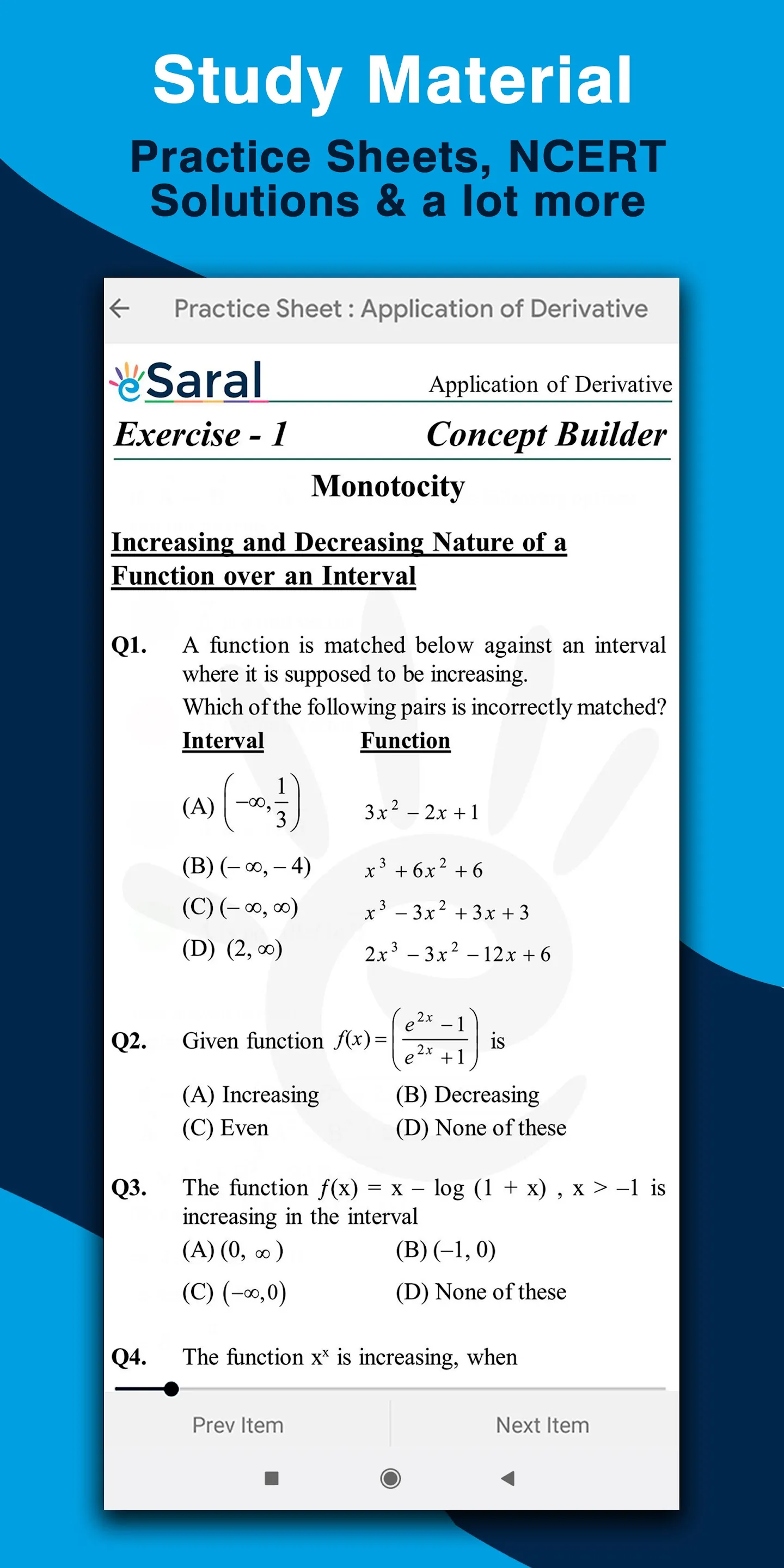 eSaral - Exam Preparation App | Indus Appstore | Screenshot