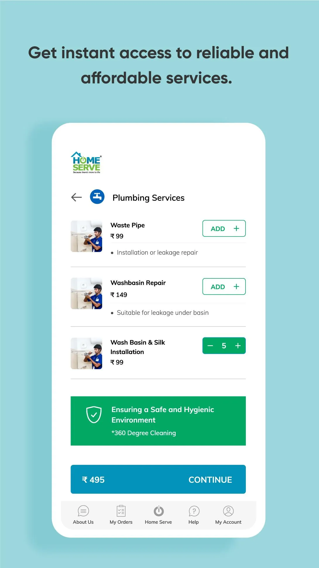 Home Serve | Indus Appstore | Screenshot