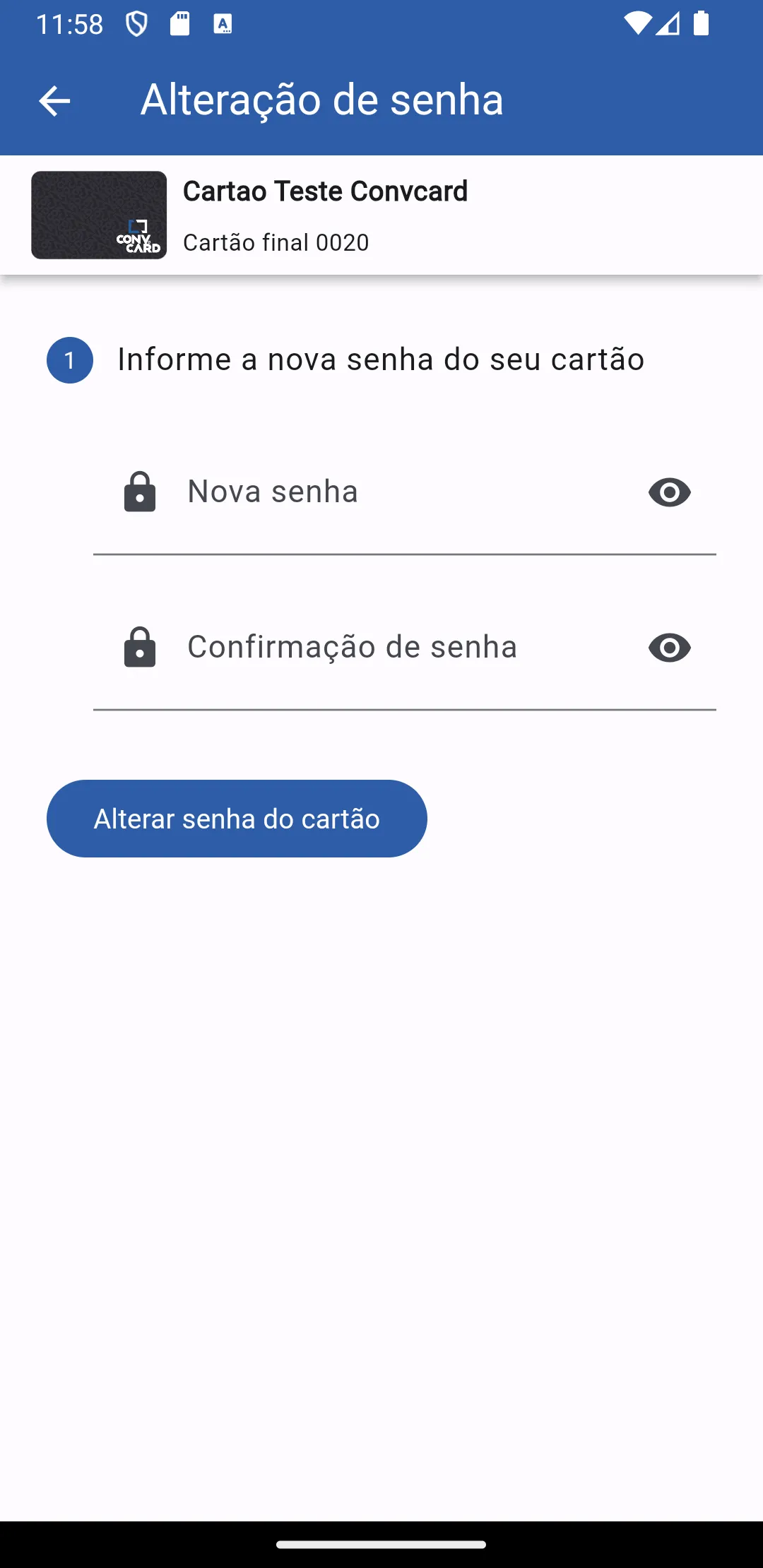 Meu Cartão Pessoa Física | Indus Appstore | Screenshot