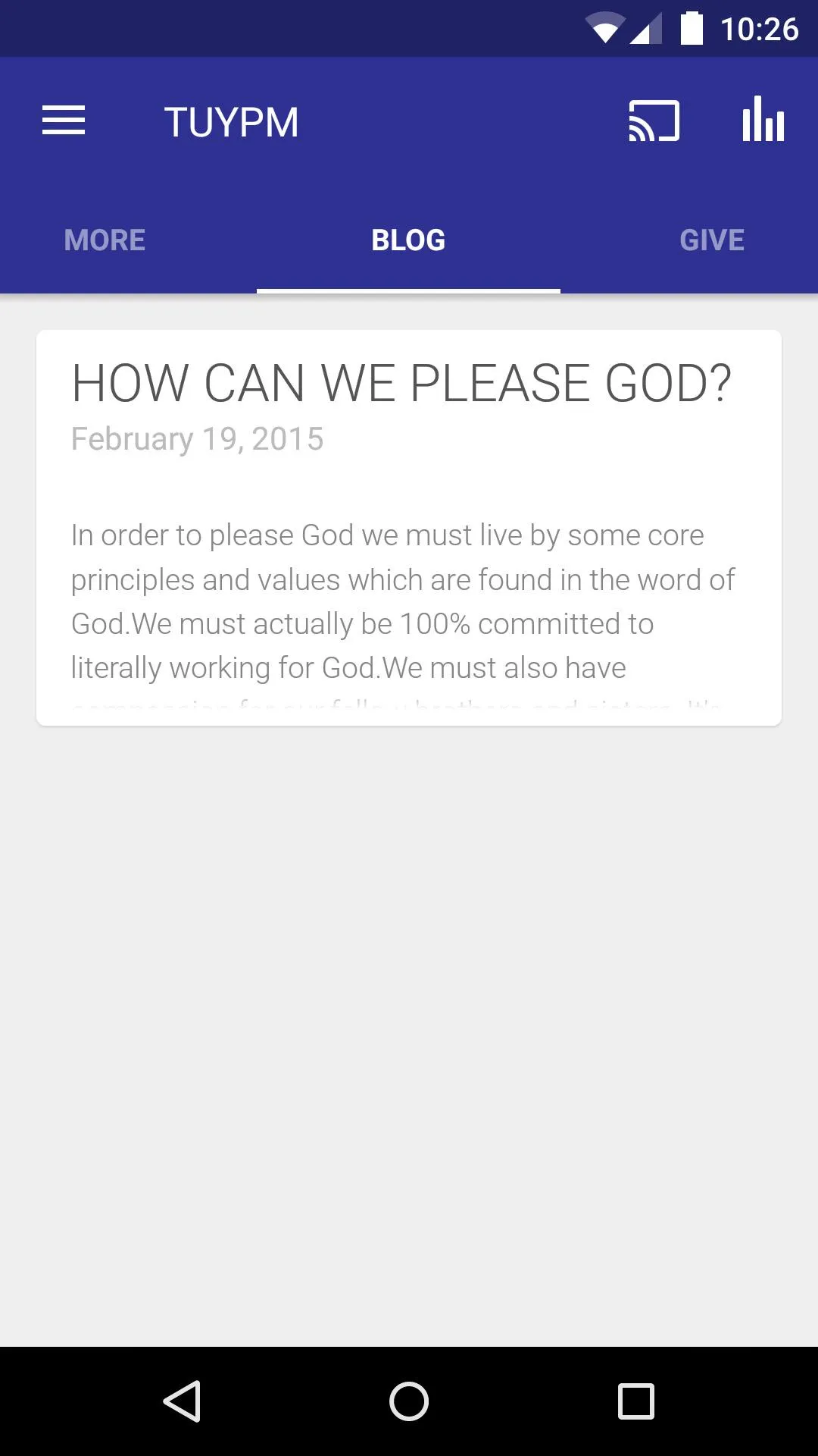 Turn Up Your Praise Ministry | Indus Appstore | Screenshot