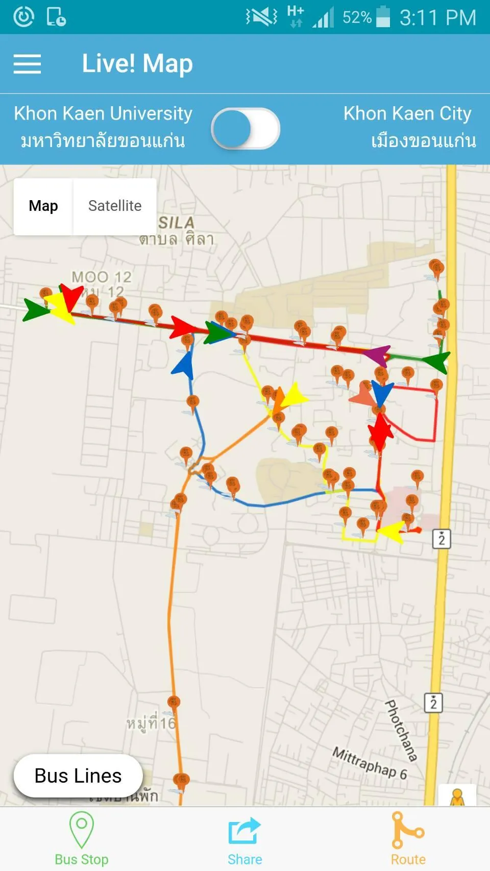 KKU Transit | Indus Appstore | Screenshot