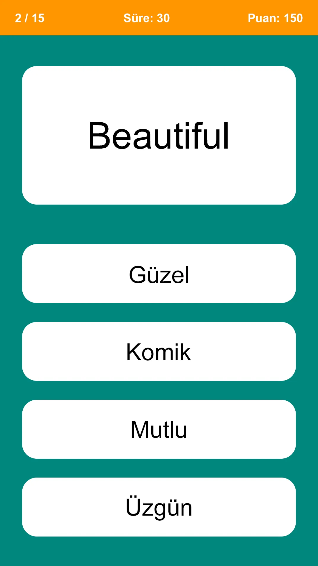 İngilizce Kelime Testi | Indus Appstore | Screenshot