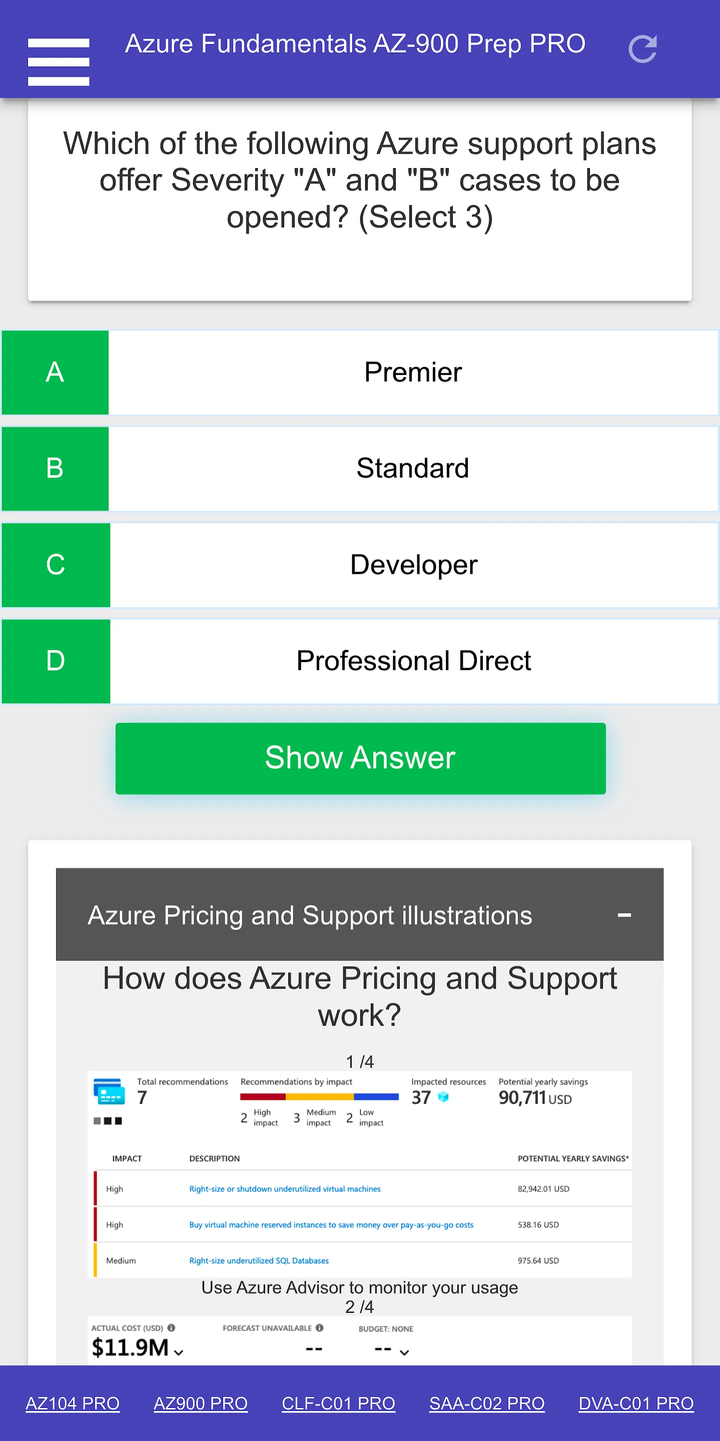 Azure AZ900 Fundamentals Certi | Indus Appstore | Screenshot