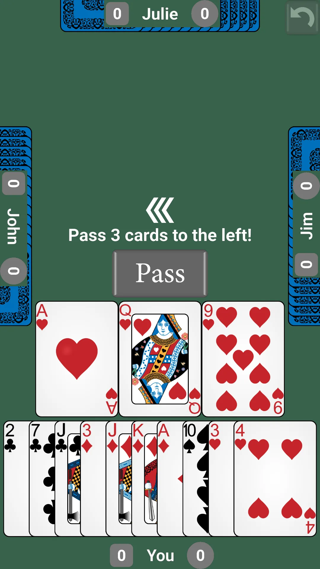 Bluetooth Hearts: Card Game | Indus Appstore | Screenshot