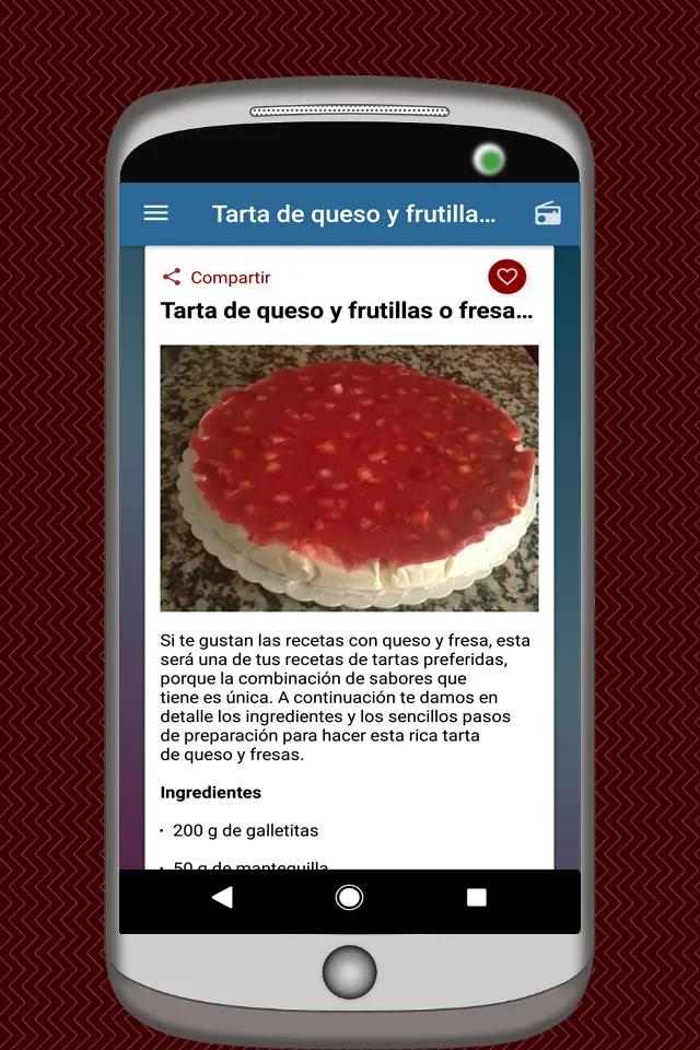 Recetas de Tartas Dulces | Indus Appstore | Screenshot