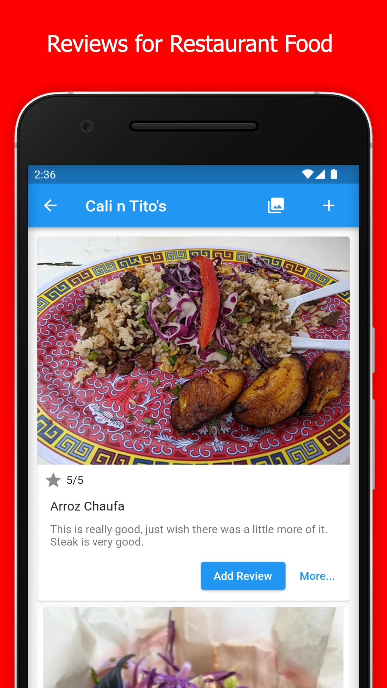 RateMyFood: Restaurant Reviews | Indus Appstore | Screenshot