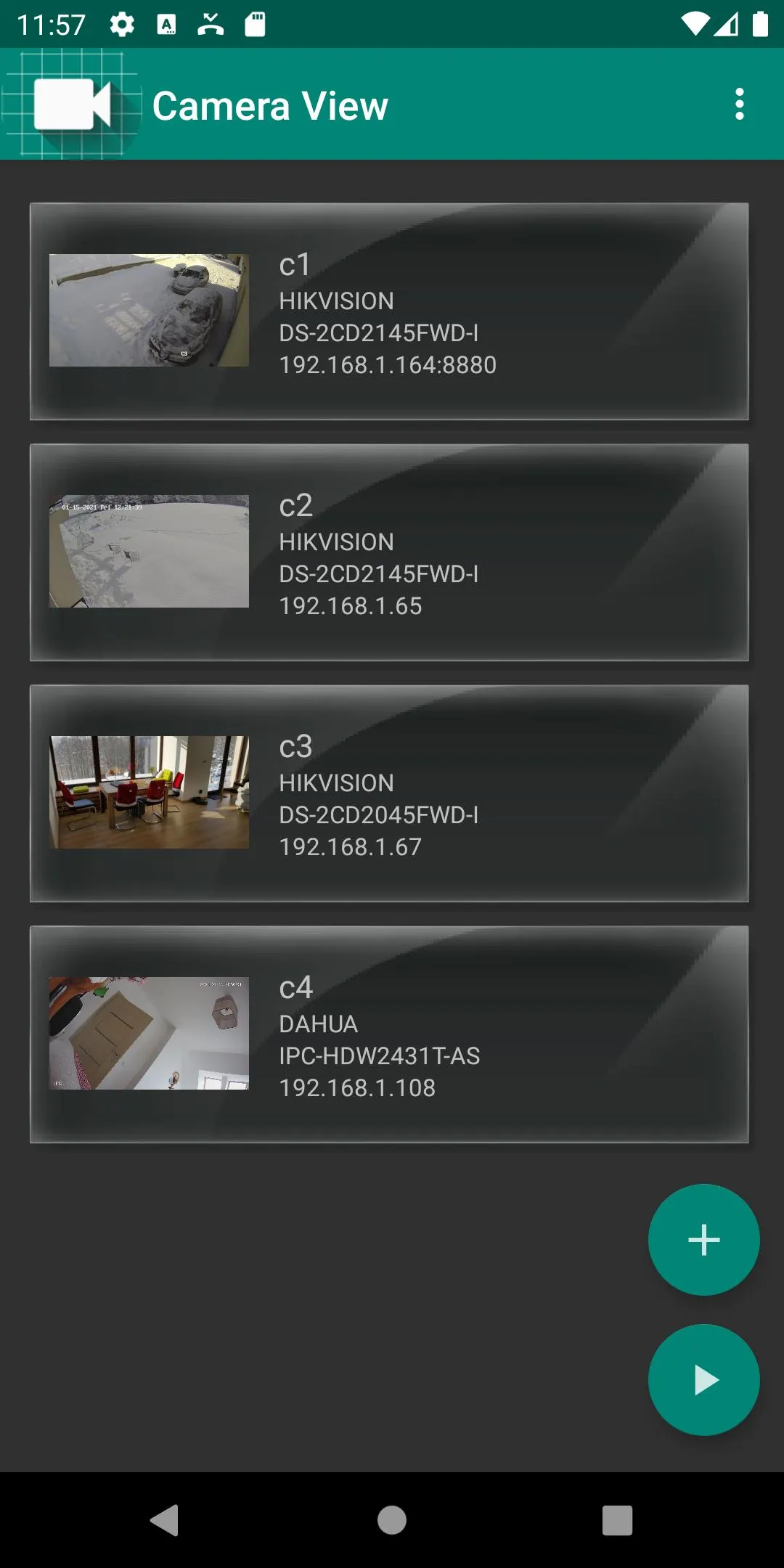 IP Camera Viewer | Indus Appstore | Screenshot