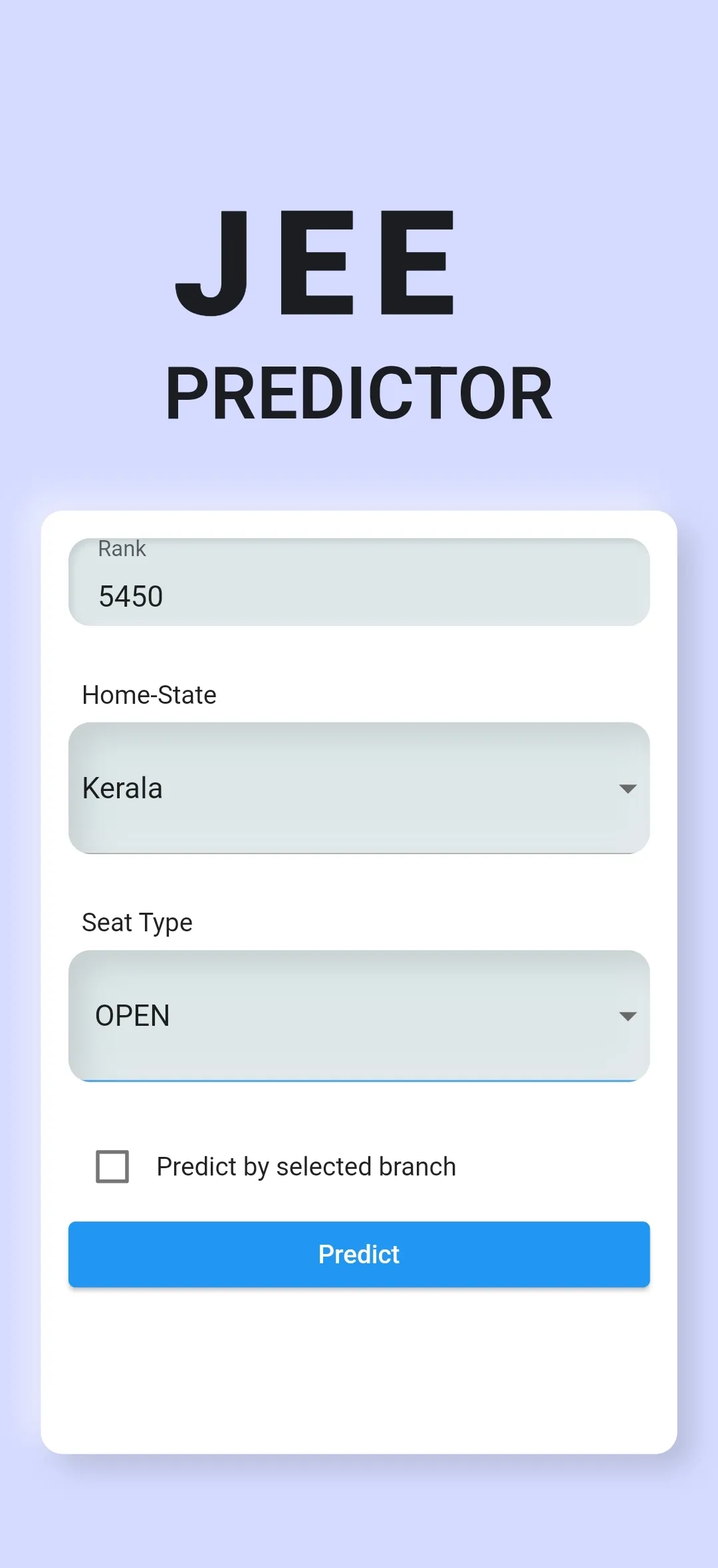 JEE Predictor | JEE Mains | Indus Appstore | Screenshot