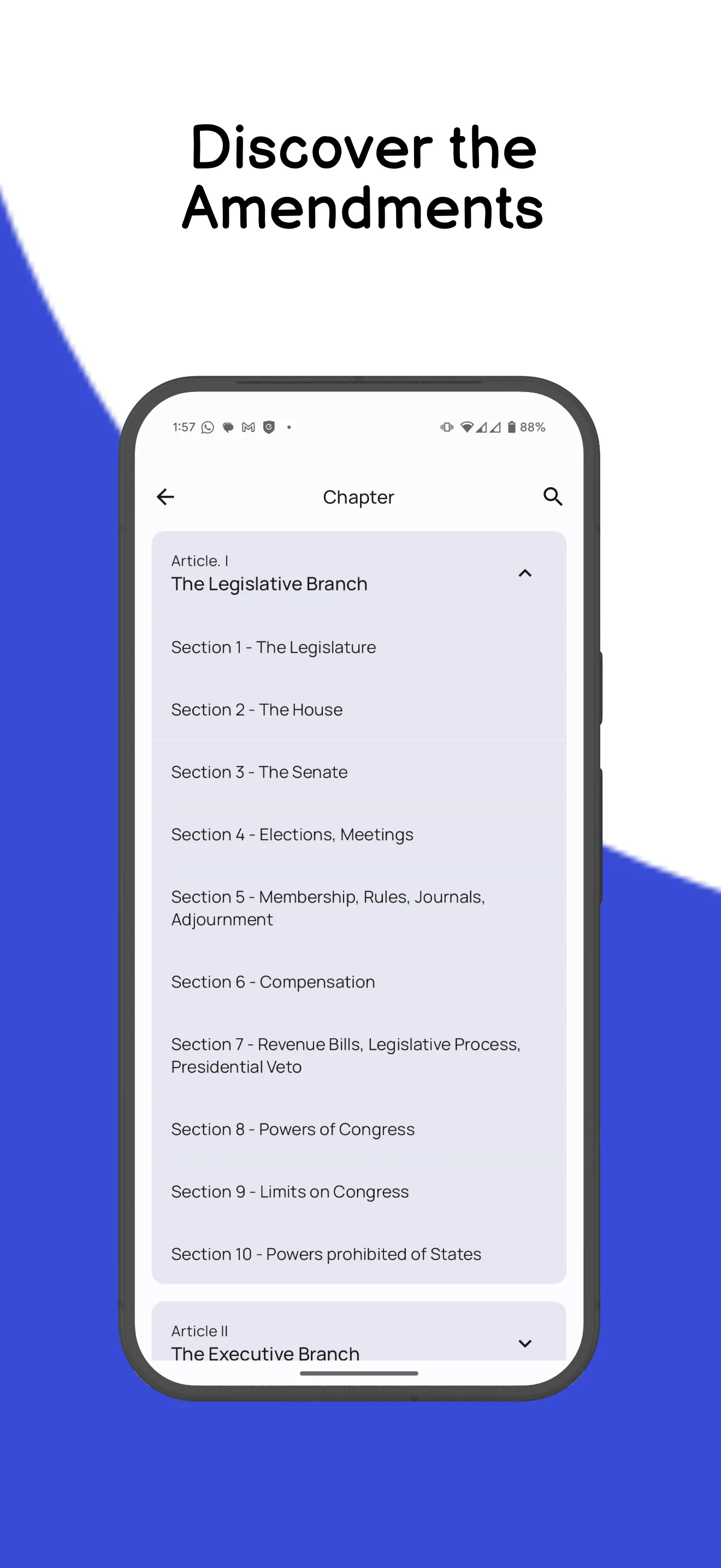 Constitution of United States | Indus Appstore | Screenshot