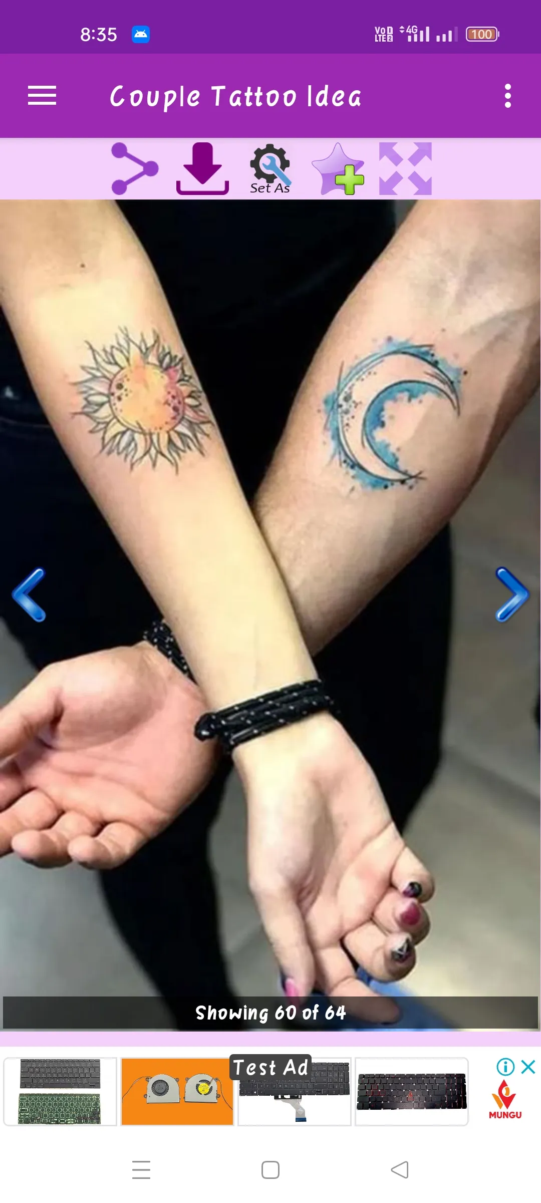 Couple Tattoo Idea Gallery | Indus Appstore | Screenshot