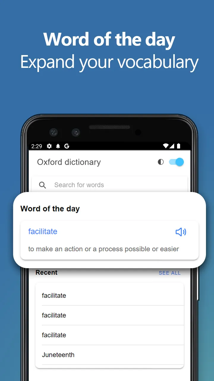 Oxford Dictionary | Indus Appstore | Screenshot