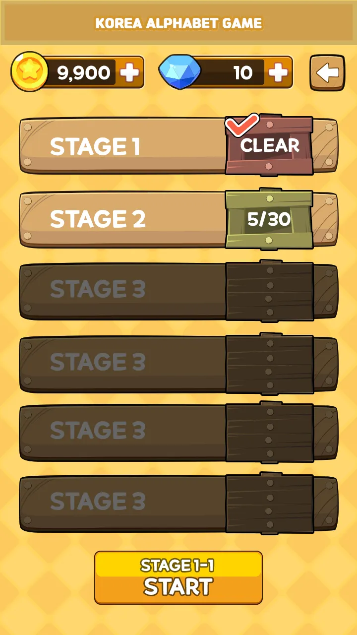Korean Consonant Game | Indus Appstore | Screenshot