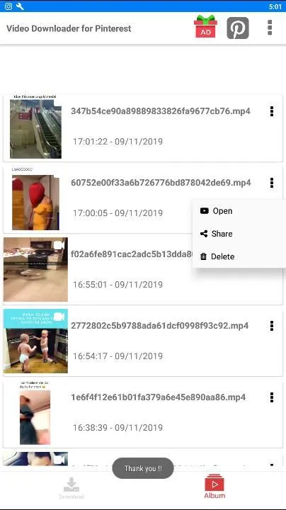 Video Downloader for Pinterest | Indus Appstore | Screenshot