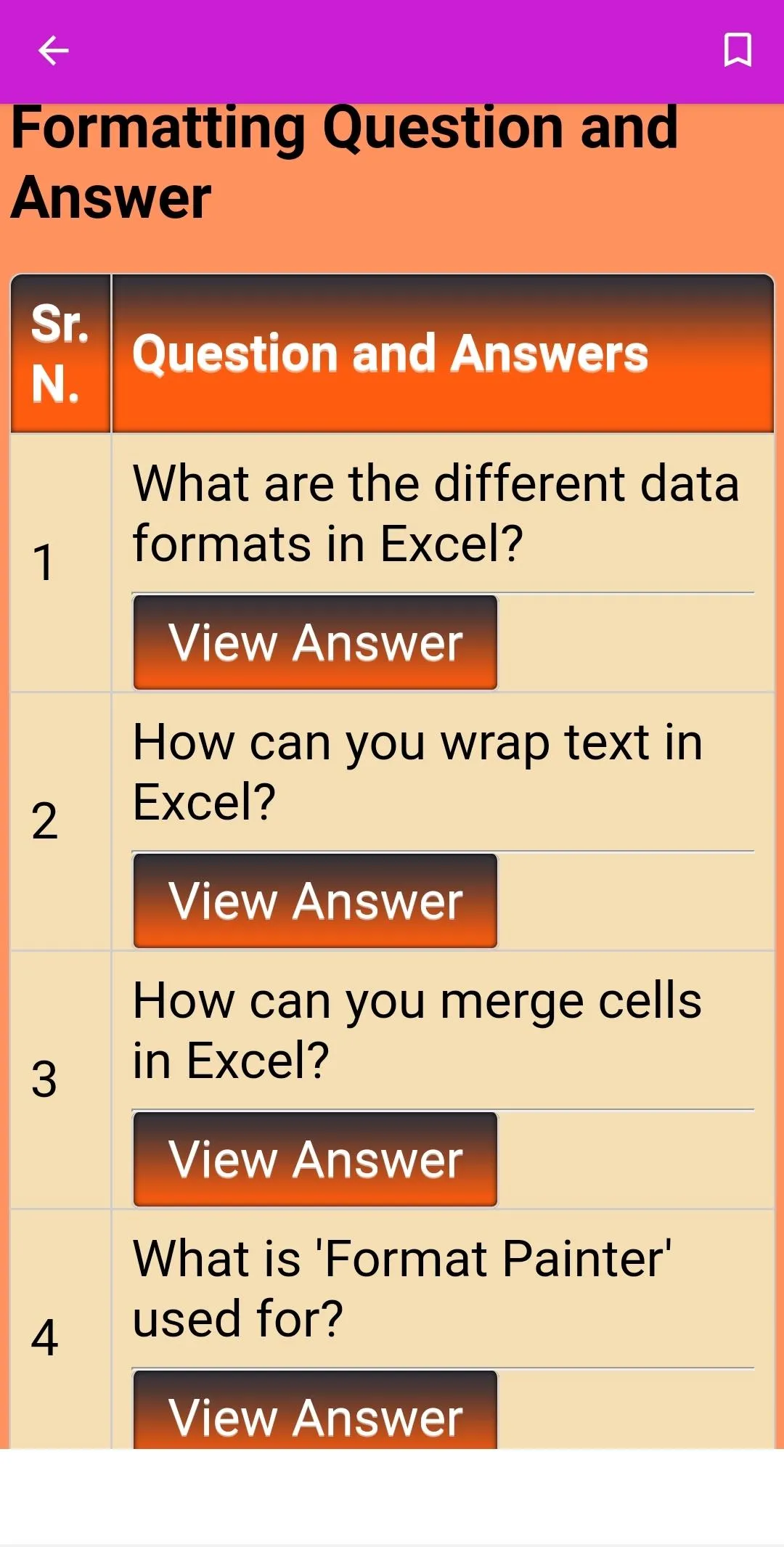 For Excel Course Offline | Indus Appstore | Screenshot