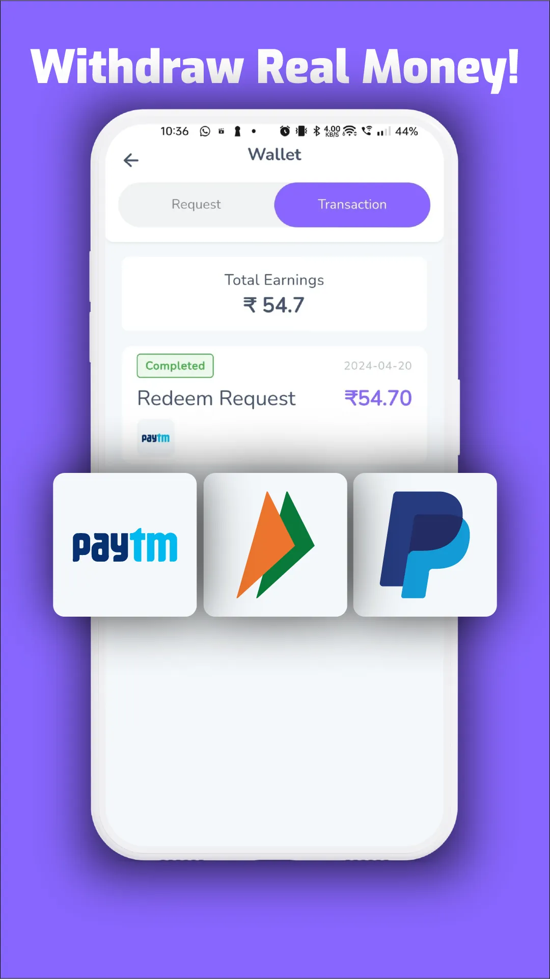 Earning Quiz: Play & Earn Cash | Indus Appstore | Screenshot