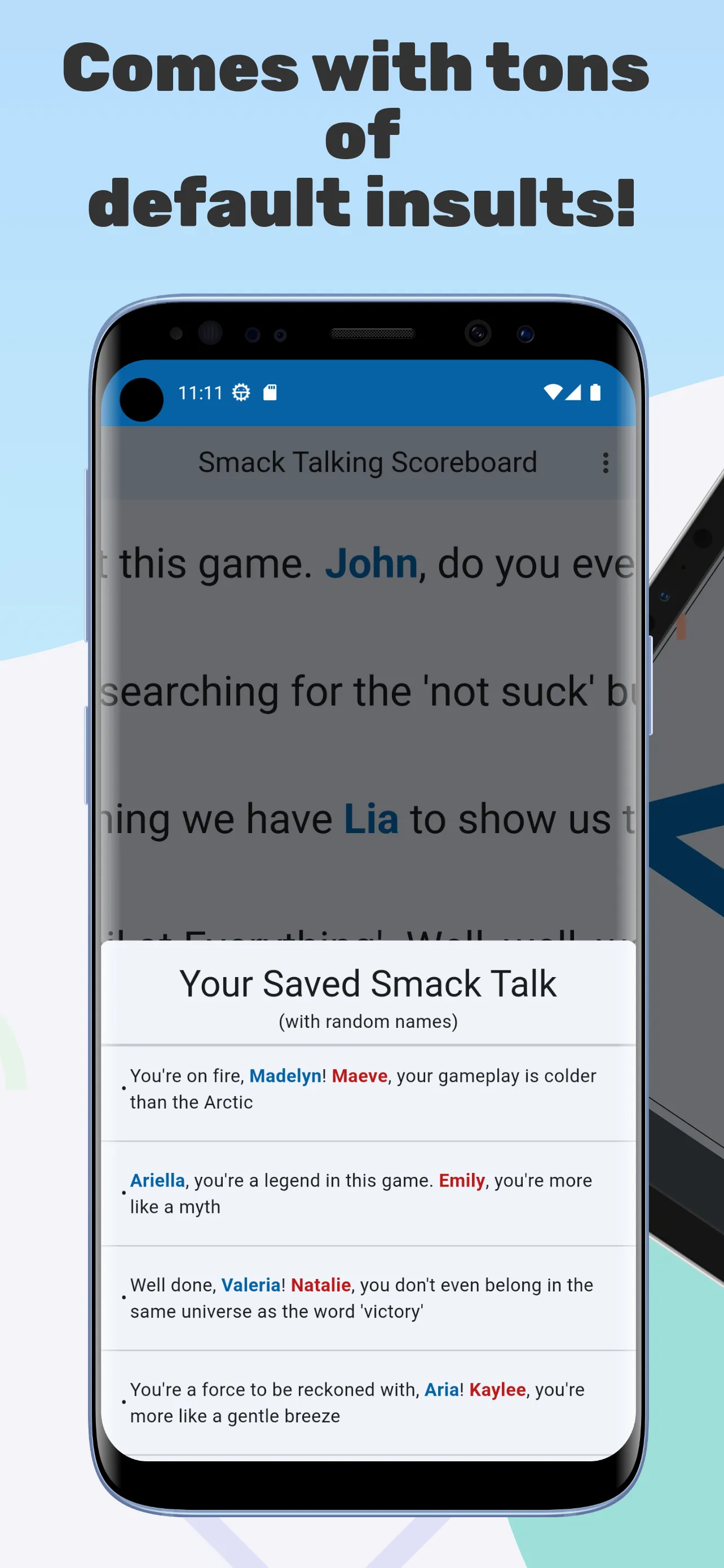 Smack Talking Scoreboard | Indus Appstore | Screenshot