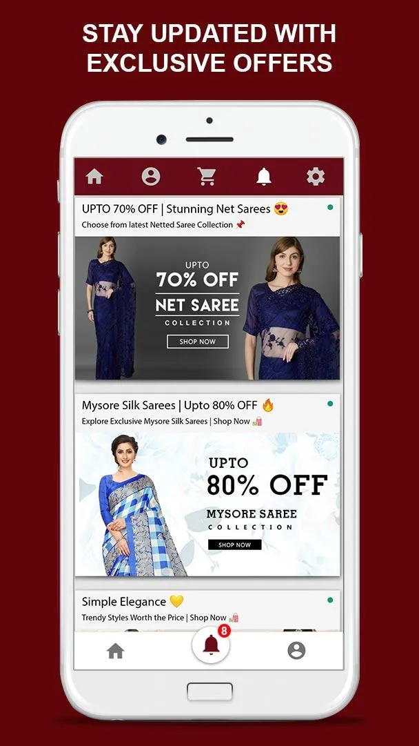Sarees Online Shopping | Indus Appstore | Screenshot