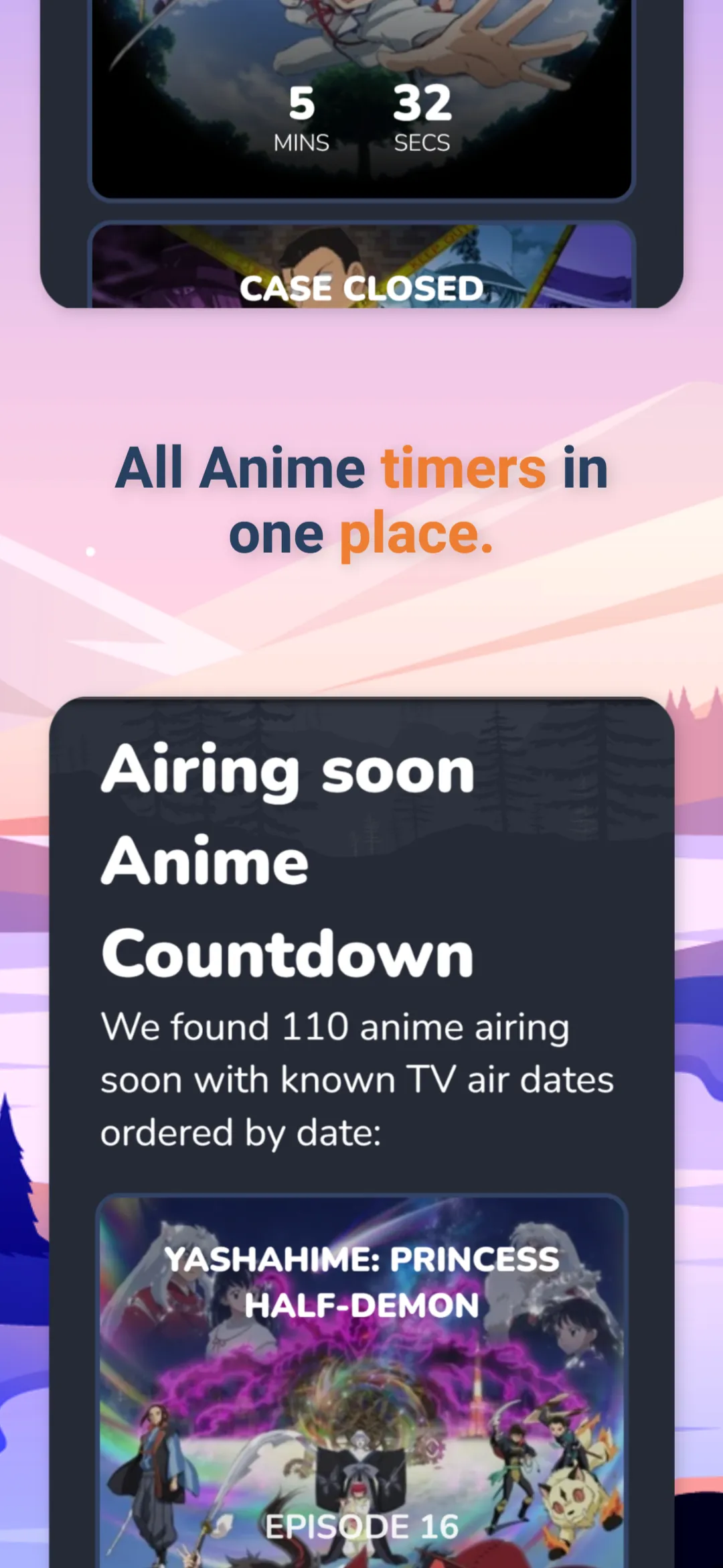 Anime Countdown | Indus Appstore | Screenshot