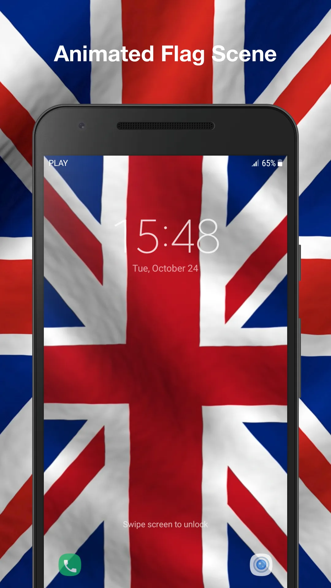 3d Uk Flag Live Wallpaper | Indus Appstore | Screenshot