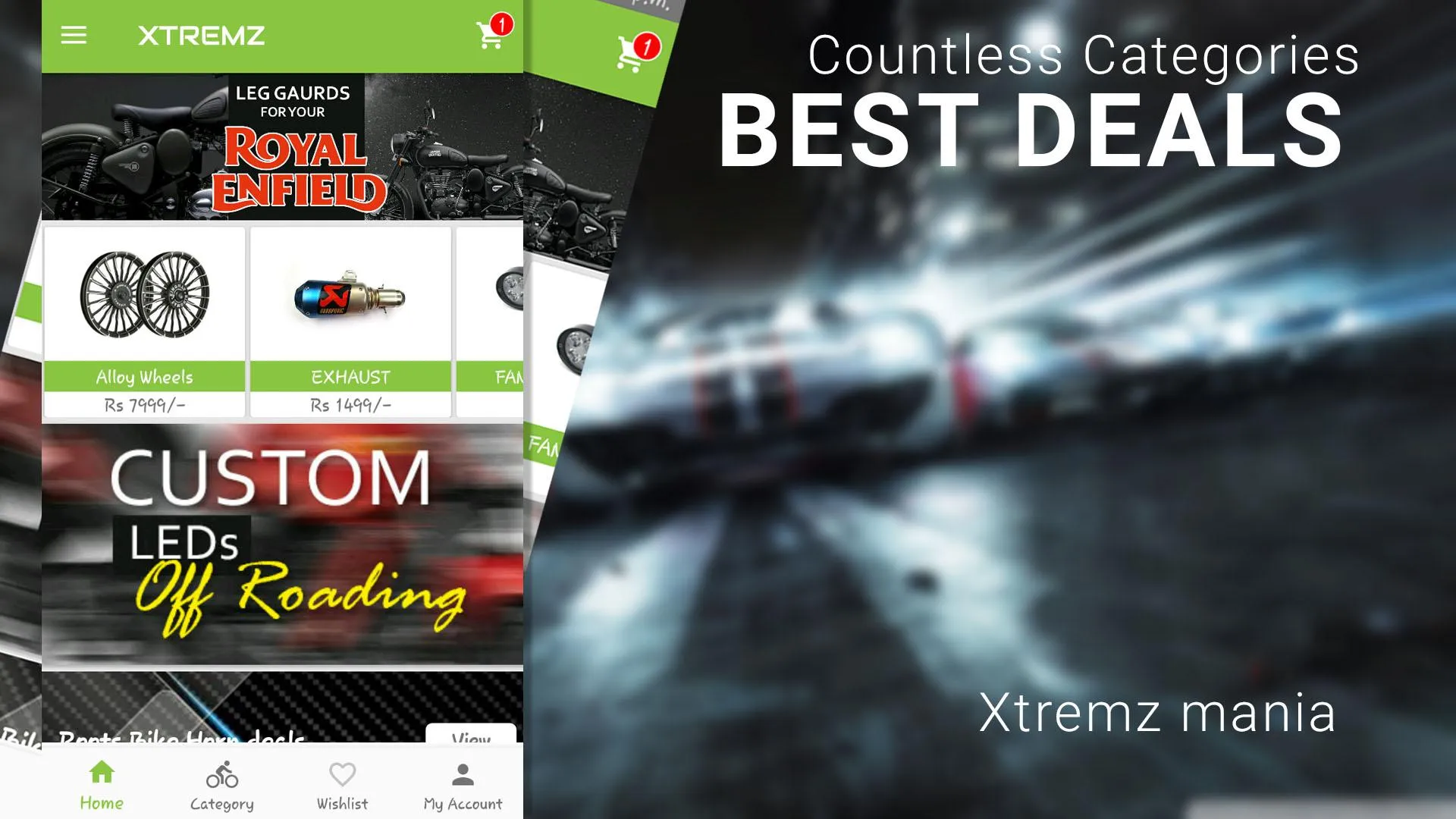 XTREMZ bike & Car accessories  | Indus Appstore | Screenshot