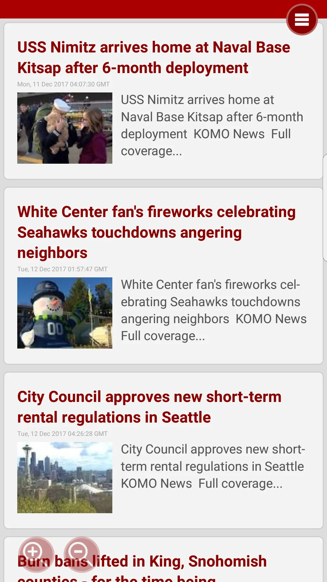 Seattle Here and Now - News | Indus Appstore | Screenshot