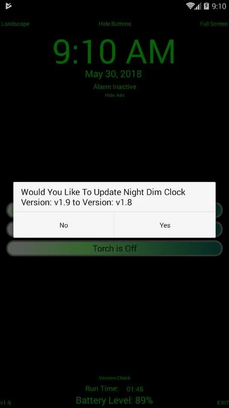 Free Night Clock ( Night Dim C | Indus Appstore | Screenshot