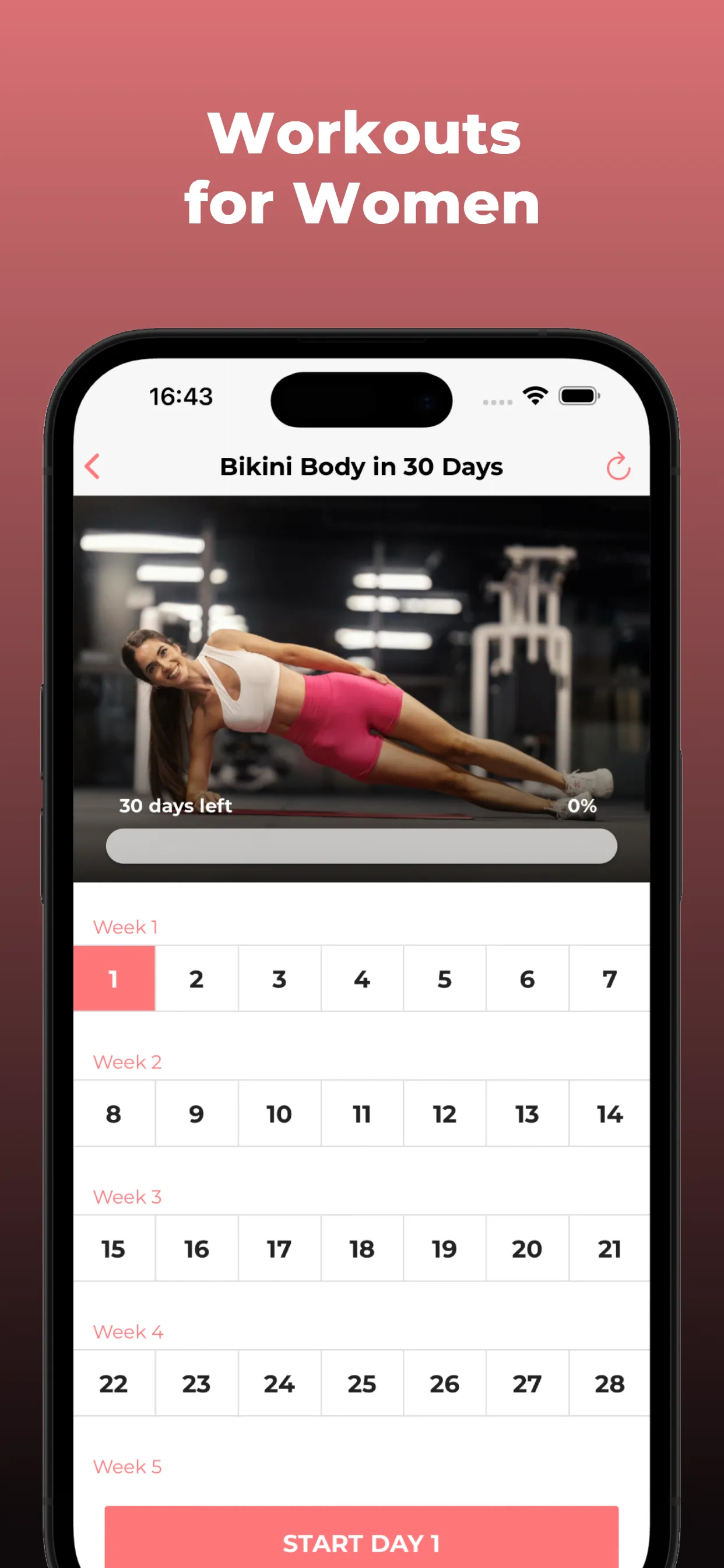 30 Day Bikini Body Challenge | Indus Appstore | Screenshot