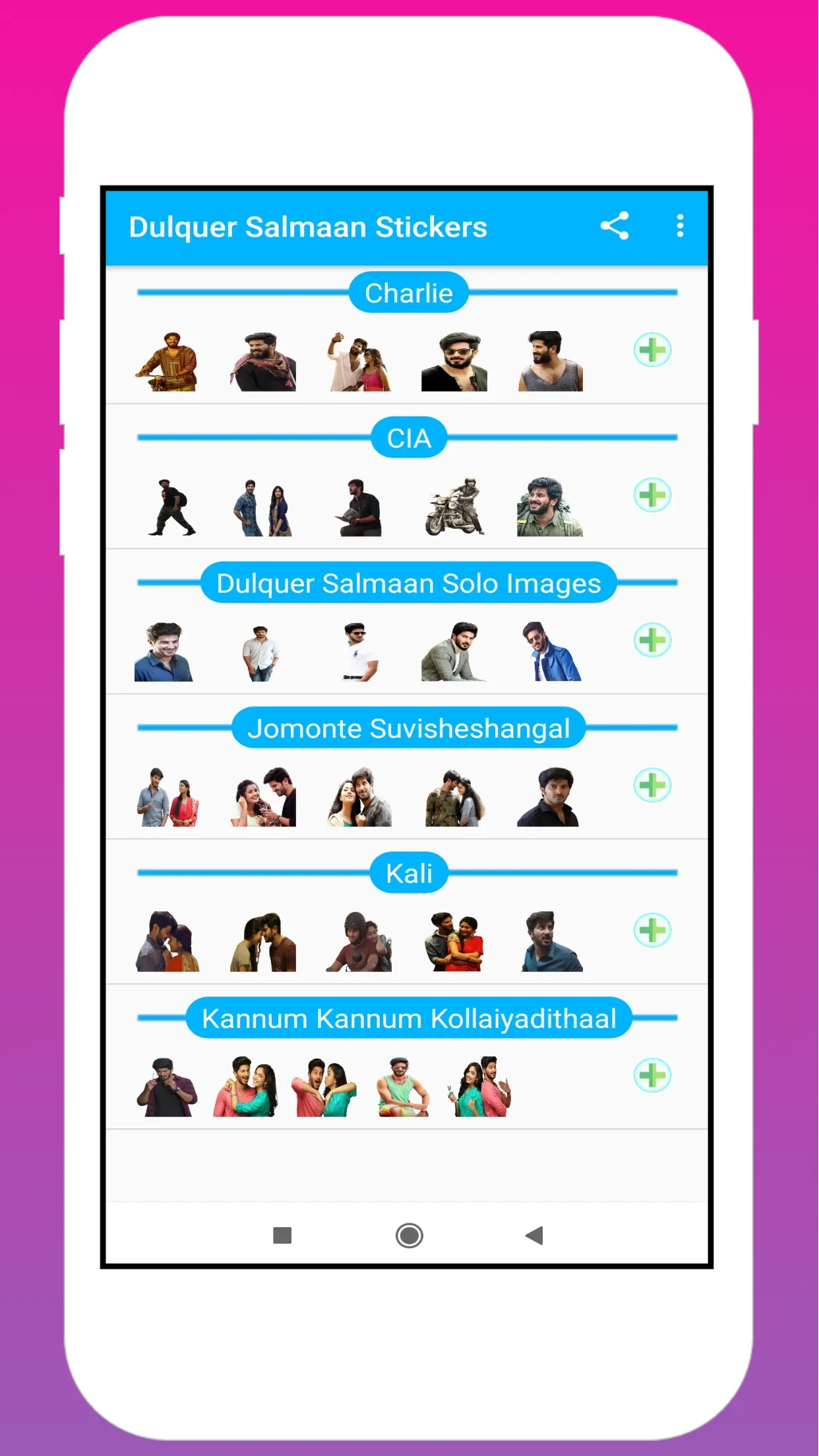 Dulquer Salmaan Stickers | Indus Appstore | Screenshot