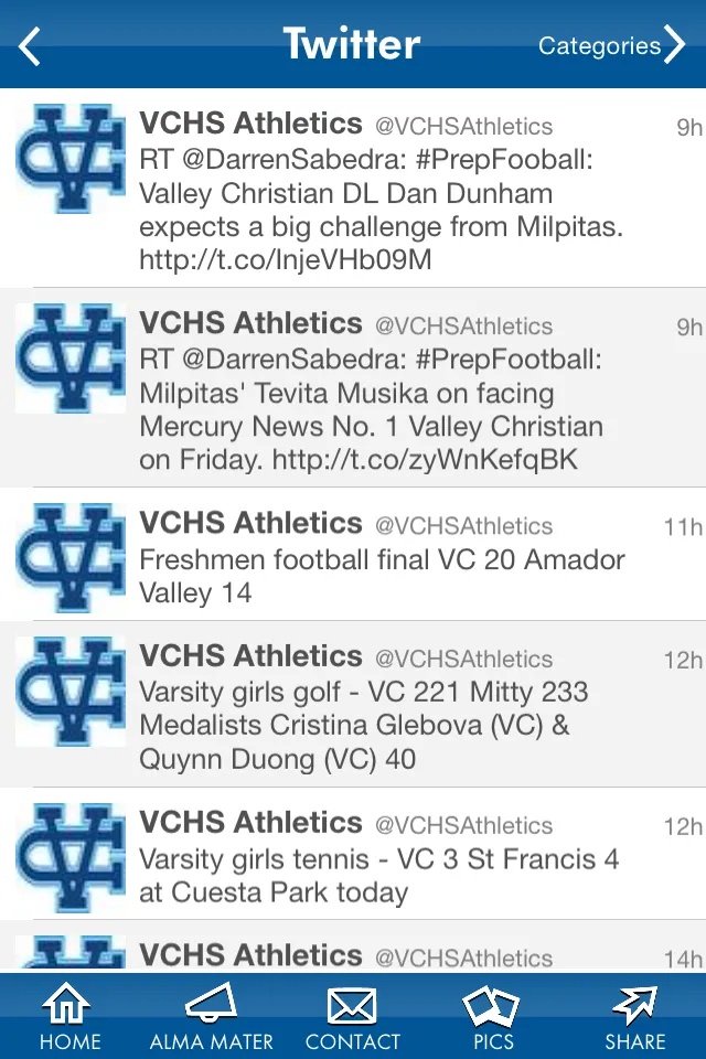 Valley Christian Schools | Indus Appstore | Screenshot