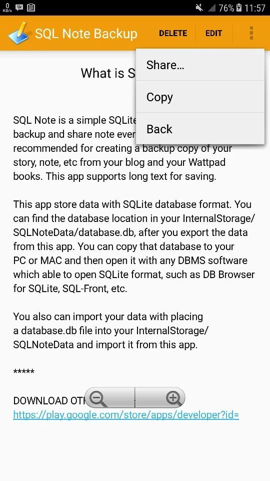 Story Backup For Wattpad | Indus Appstore | Screenshot