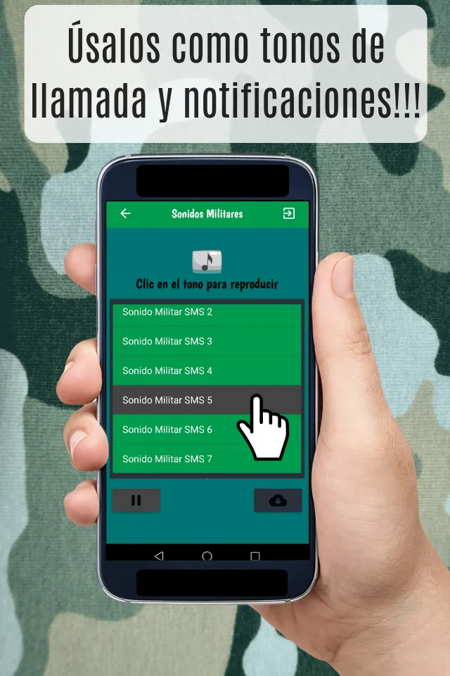 Sonidos Militares para Celular | Indus Appstore | Screenshot