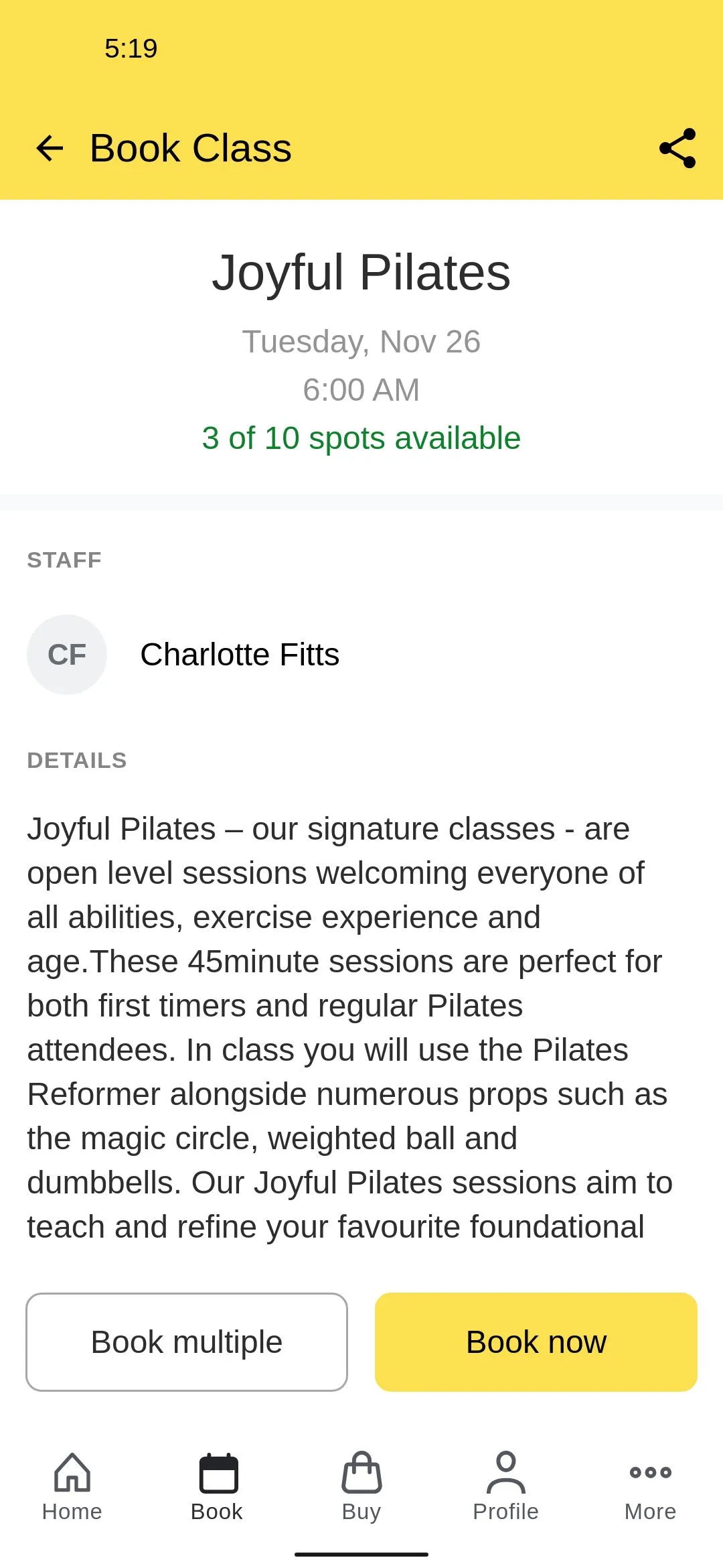 Joyful Pilates | Indus Appstore | Screenshot