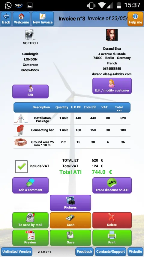 Electrician Invoice Maker : Es | Indus Appstore | Screenshot