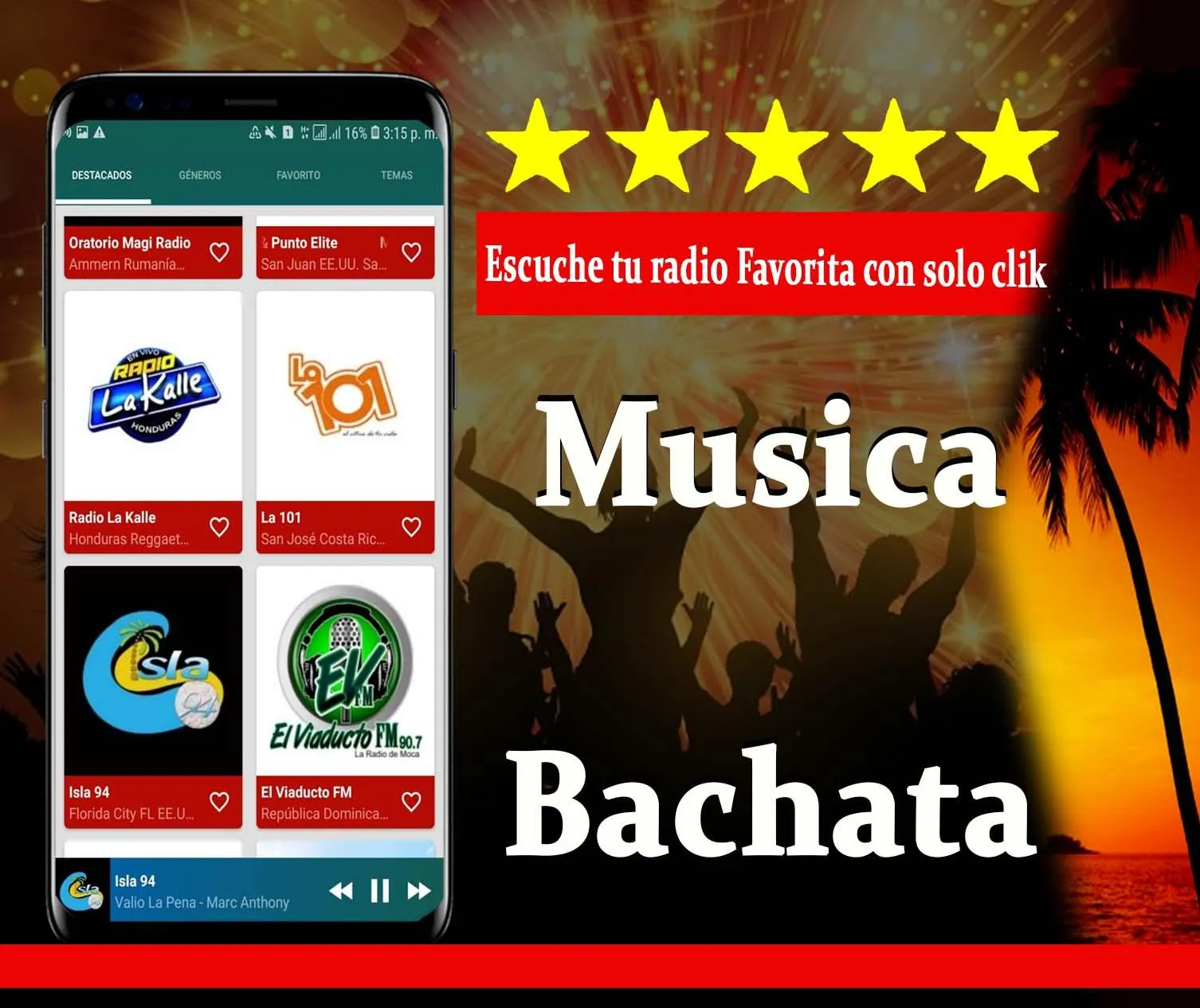 Musica Bachata Mix | Indus Appstore | Screenshot