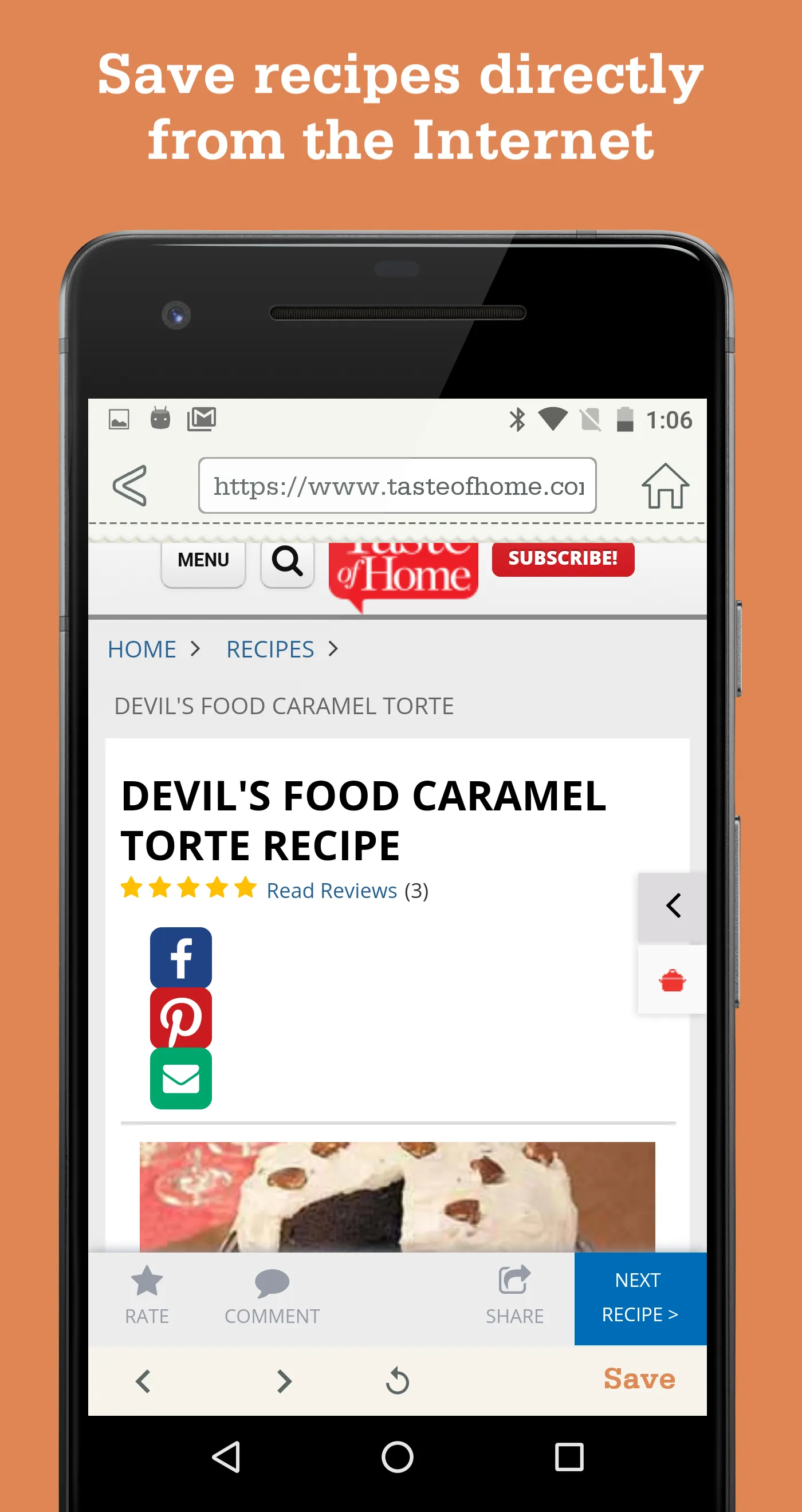 OrganizEat | Recipe Keeper box | Indus Appstore | Screenshot