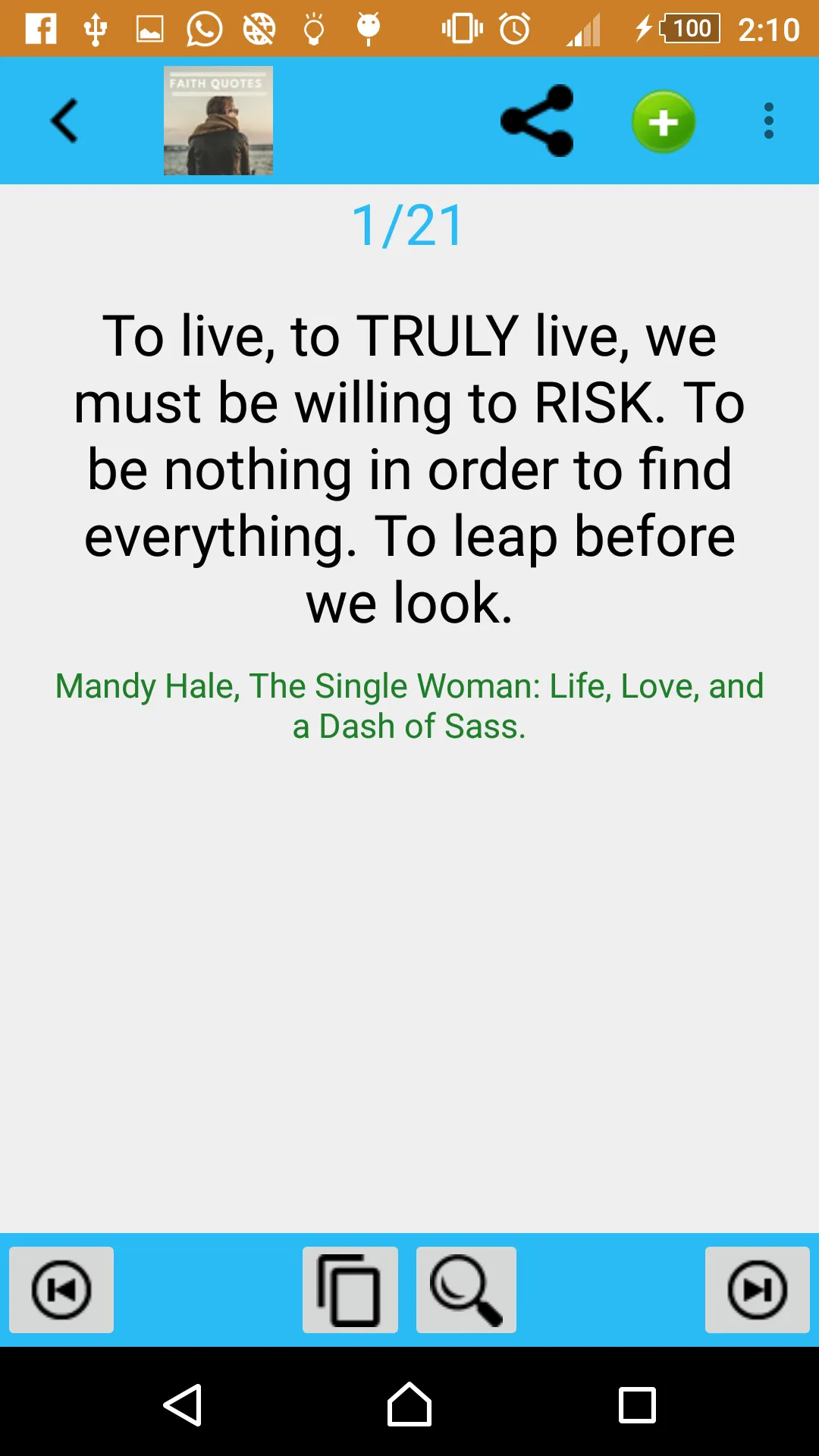 Faith Quotes | Indus Appstore | Screenshot