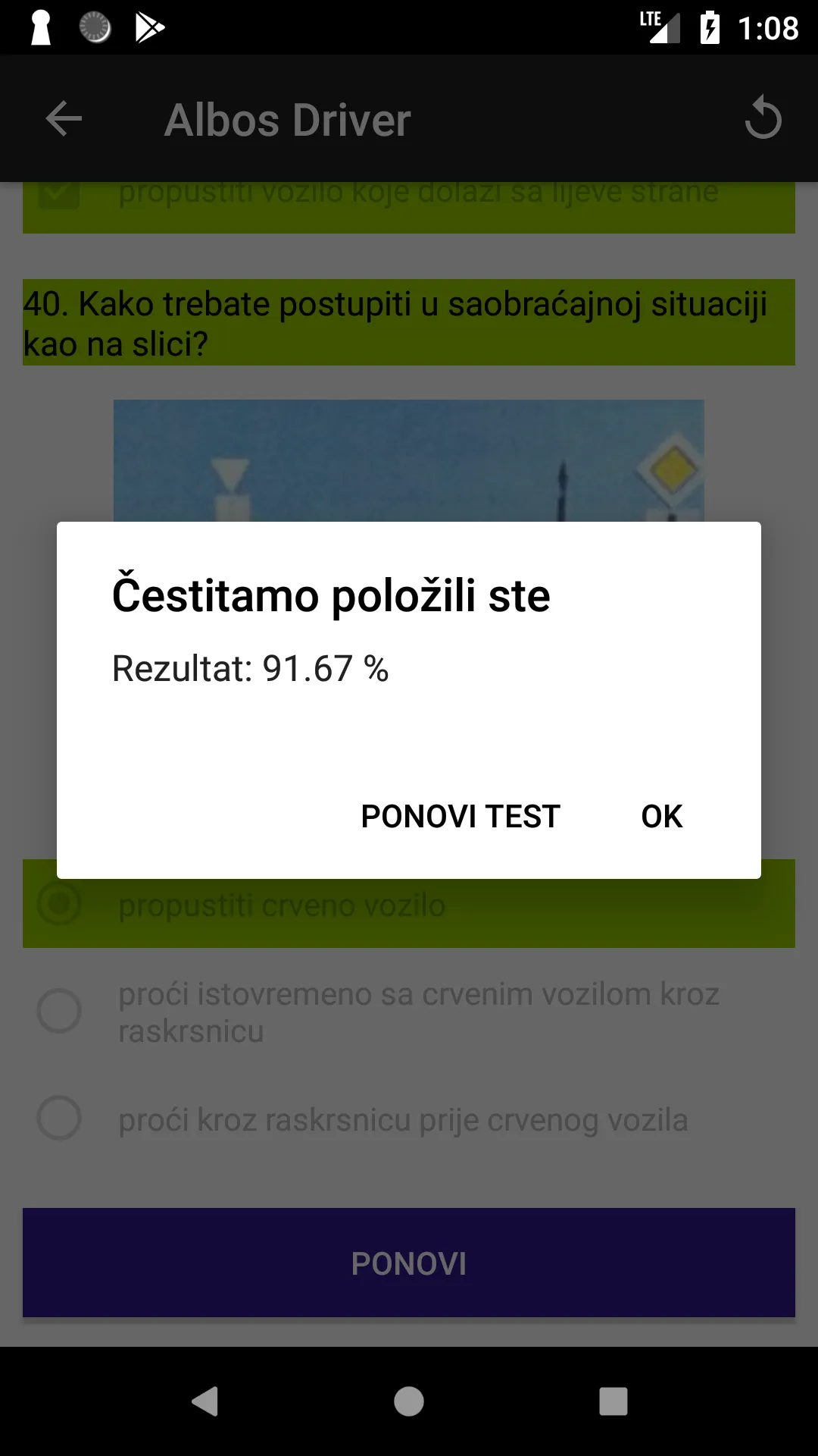 Albos Driver - Testovi BIH | Indus Appstore | Screenshot