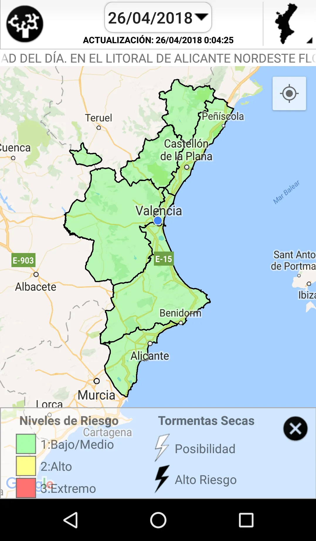 Preemergencia IF Comunitat Val | Indus Appstore | Screenshot