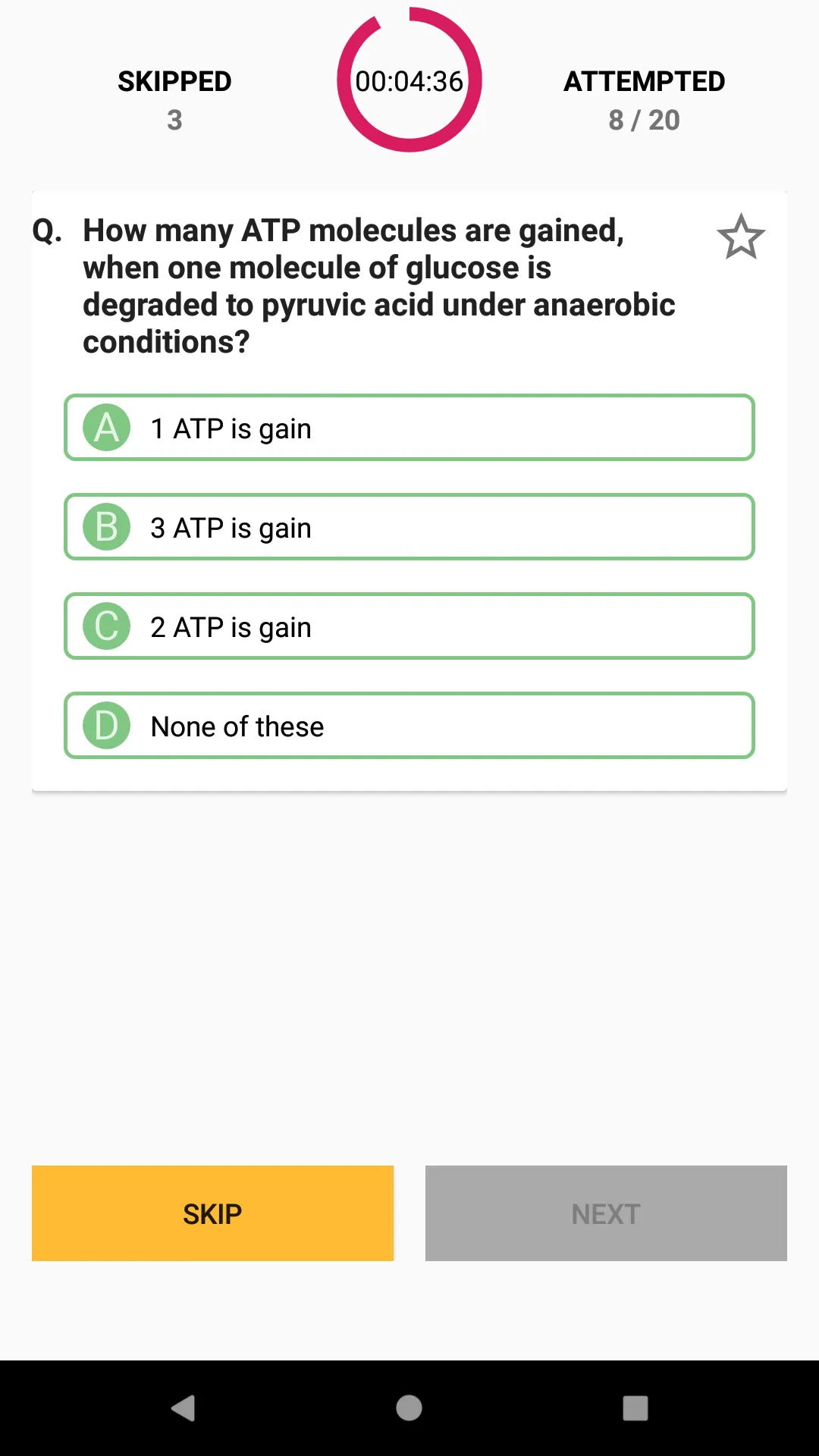 Botany MCQs Test Preparation | Indus Appstore | Screenshot