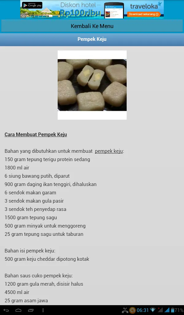 Kumpuln Resep Pempek Palembang | Indus Appstore | Screenshot