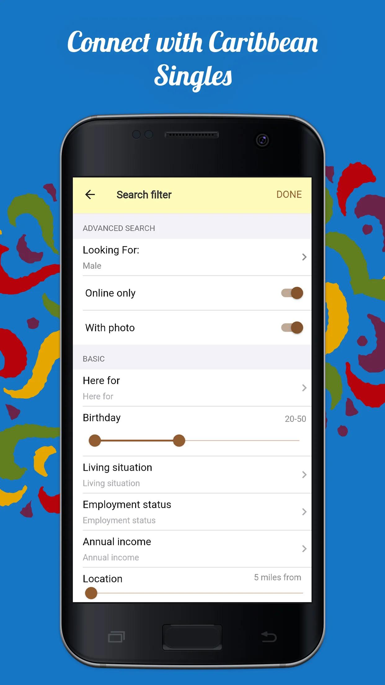Caribbean Singles Meet: Dating | Indus Appstore | Screenshot