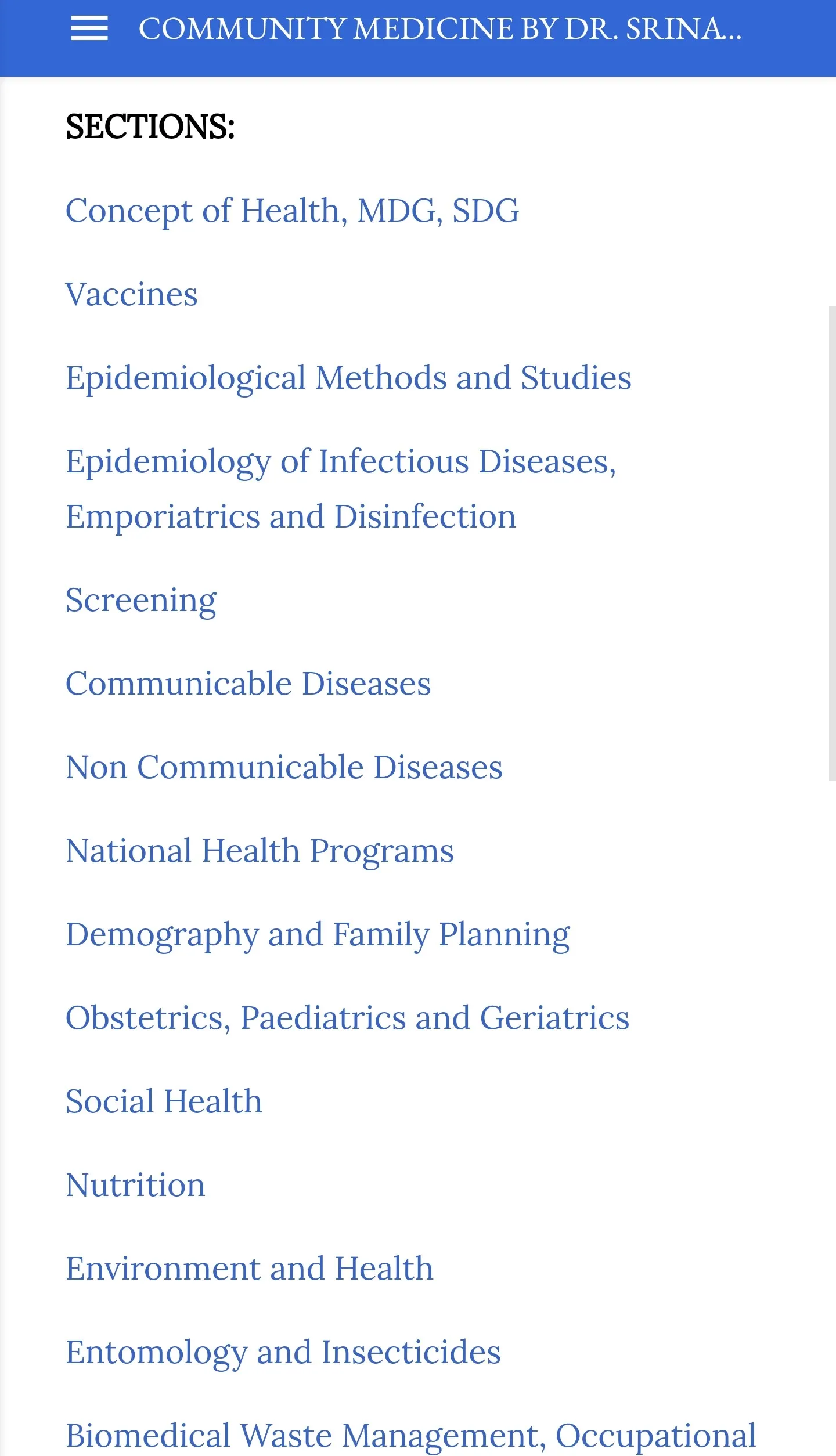 Community Medicine Mnemonics b | Indus Appstore | Screenshot