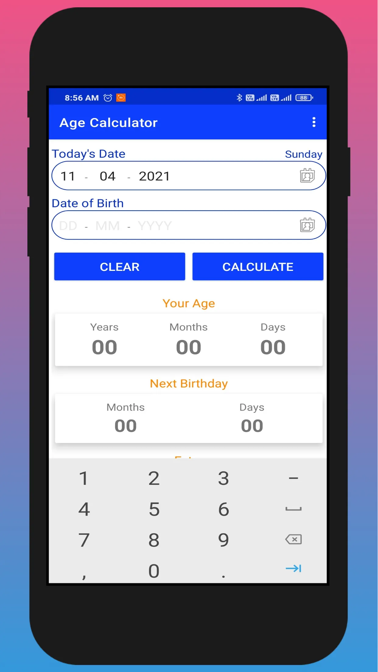 Age Calculator | Indus Appstore | Screenshot