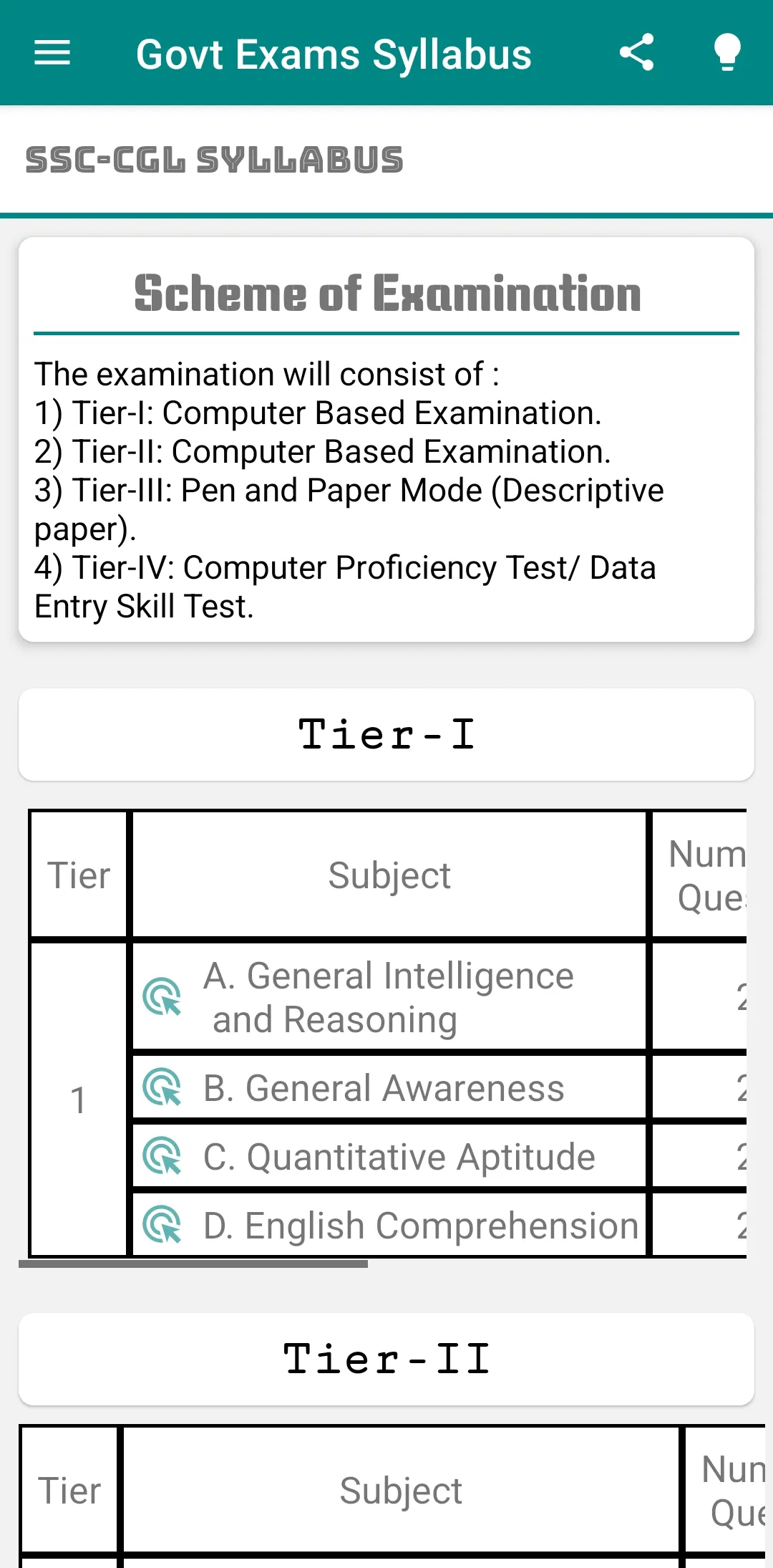 Govt Exams Syllabus | Indus Appstore | Screenshot