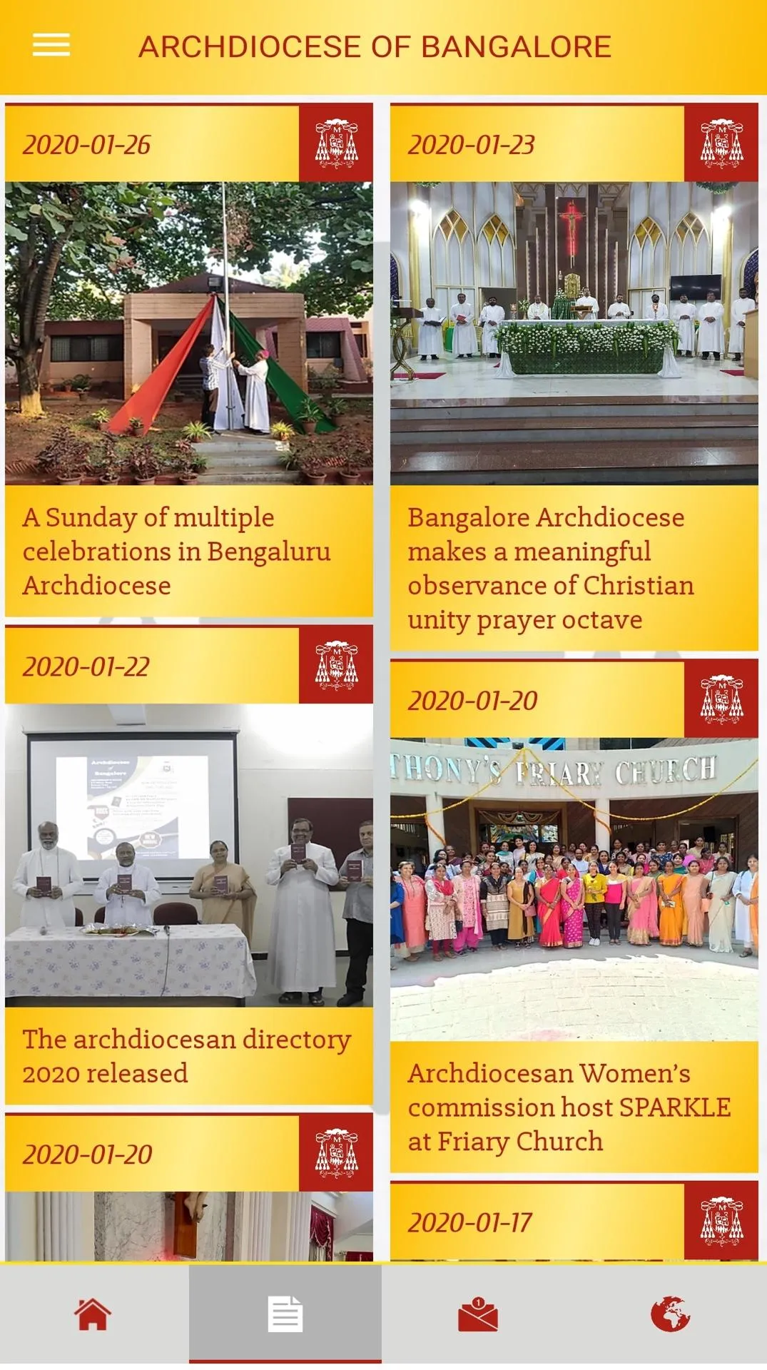 ARCHDIOCESE OF BANGALORE | Indus Appstore | Screenshot