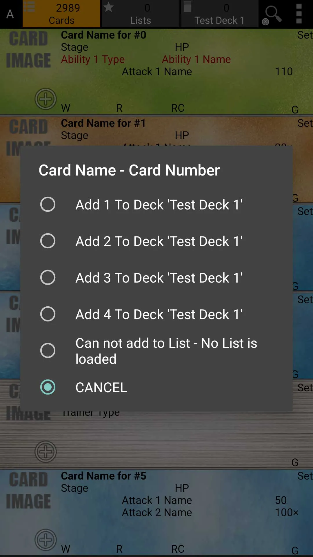 Database for PK Cards | Indus Appstore | Screenshot