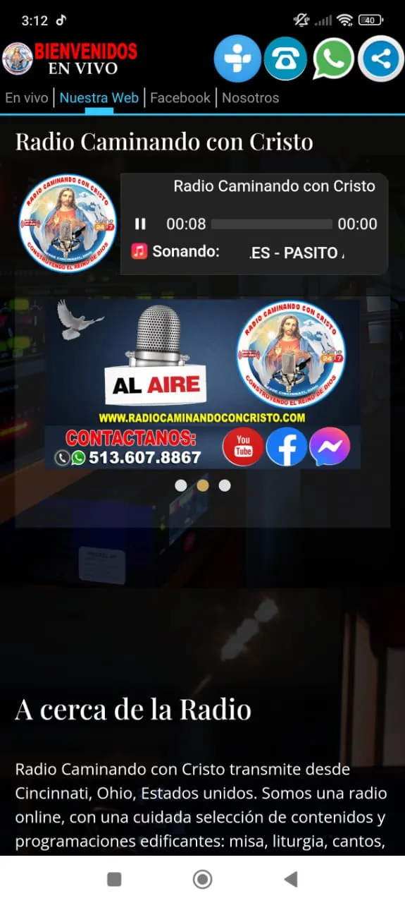 Radio Caminado con Cristo | Indus Appstore | Screenshot