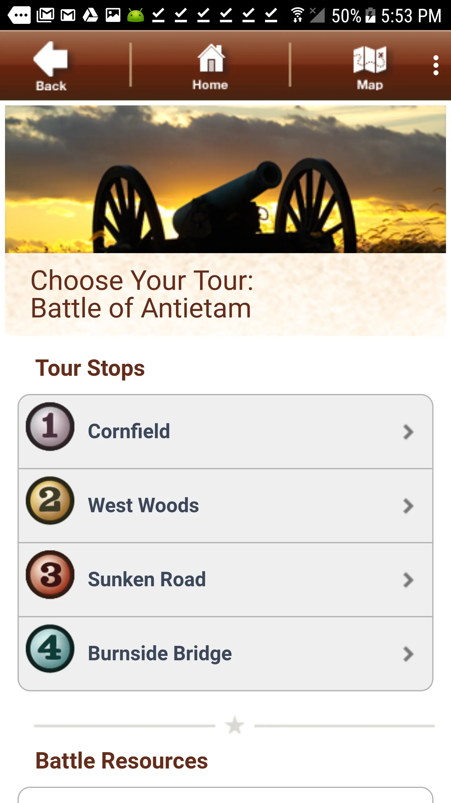 Antietam Battle App | Indus Appstore | Screenshot