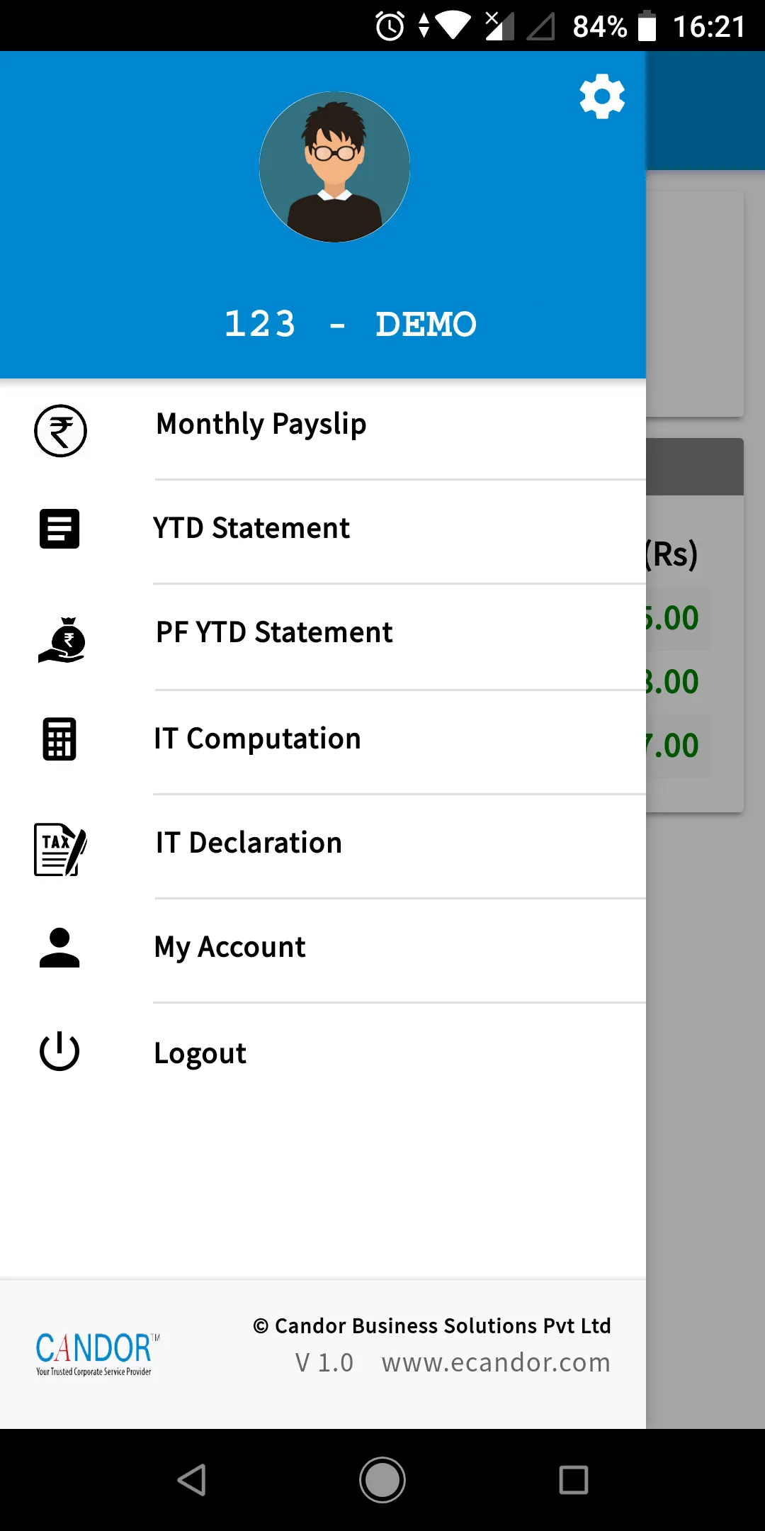 Candor Paycheck | Indus Appstore | Screenshot